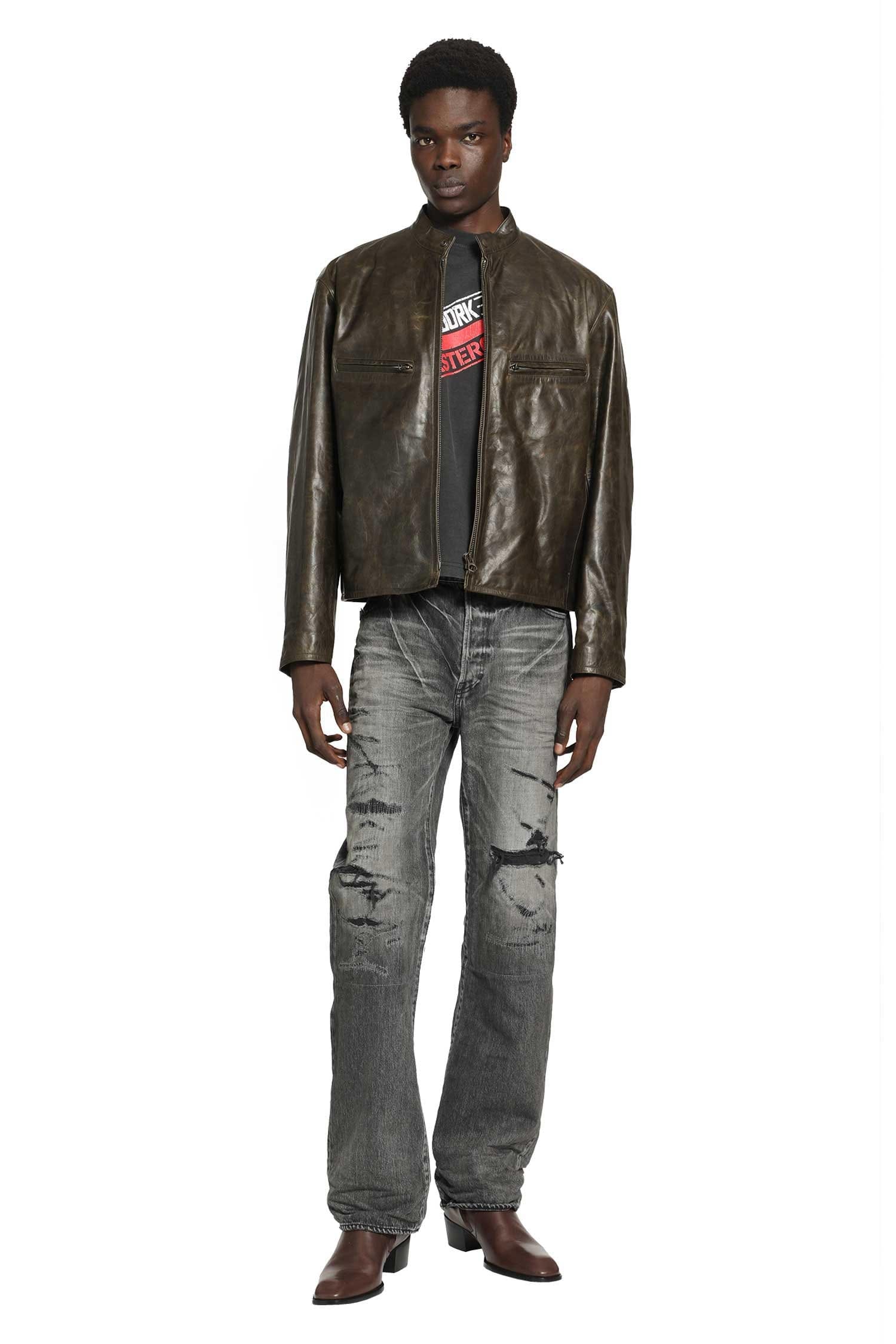 Mastercraft Union Showa Relaxed 'Kumori' Repaired Jeans