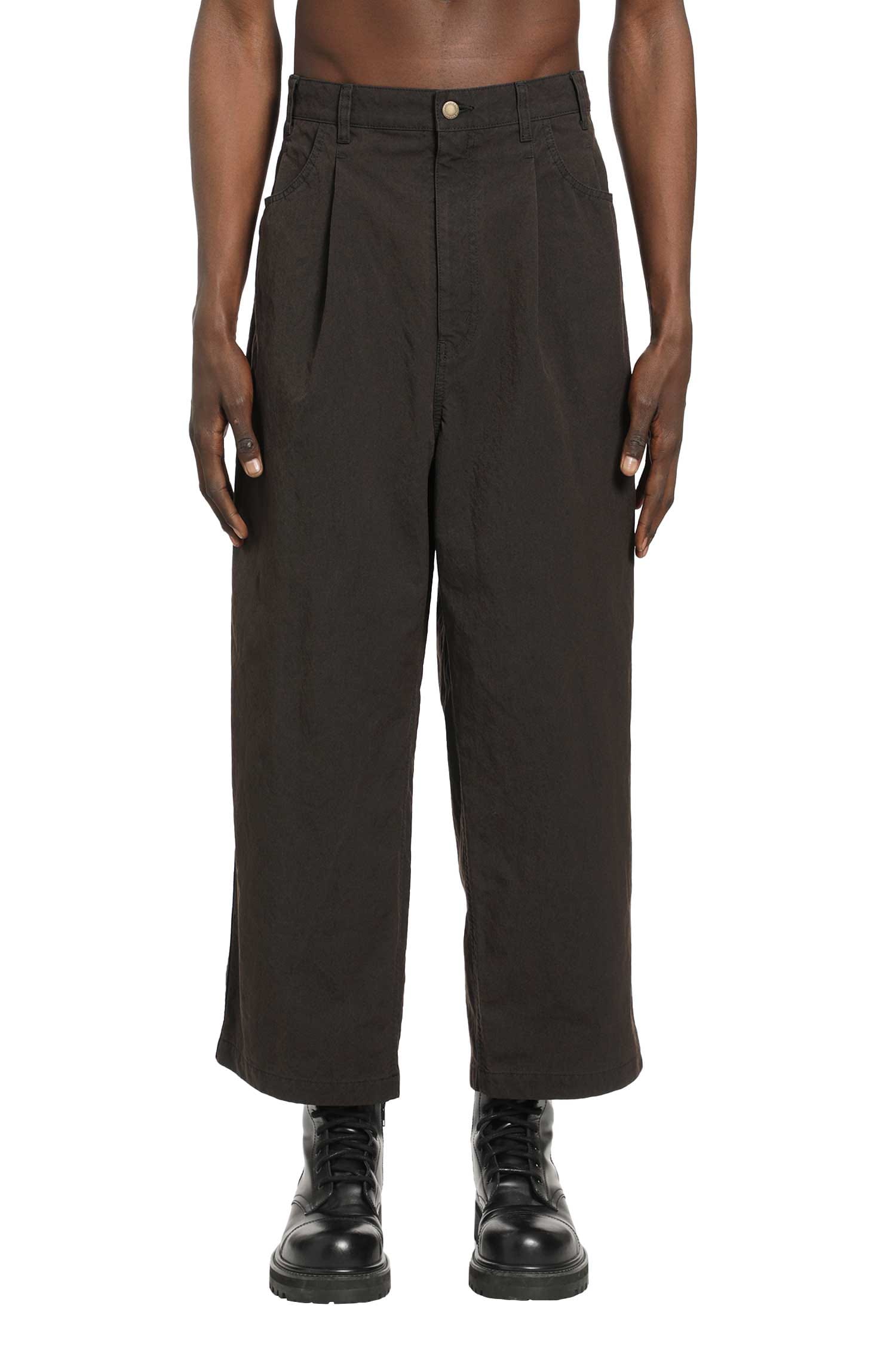 COMME DES GARCONS HOMME Pleated Cotton Canvas Trousers
