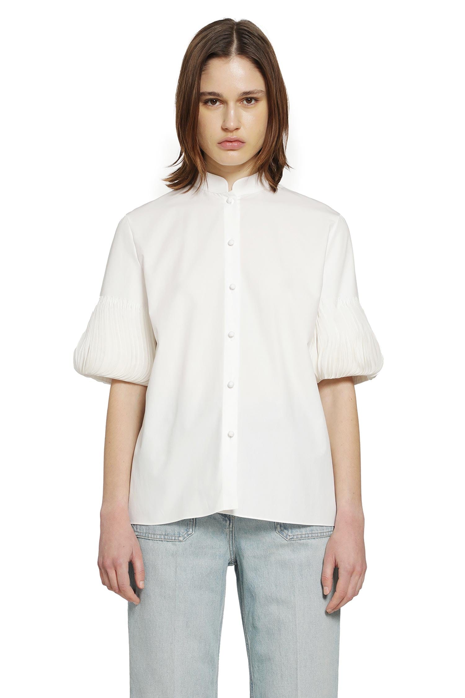 Valentino Short Sleeve Shirt With Pleated cuffs
