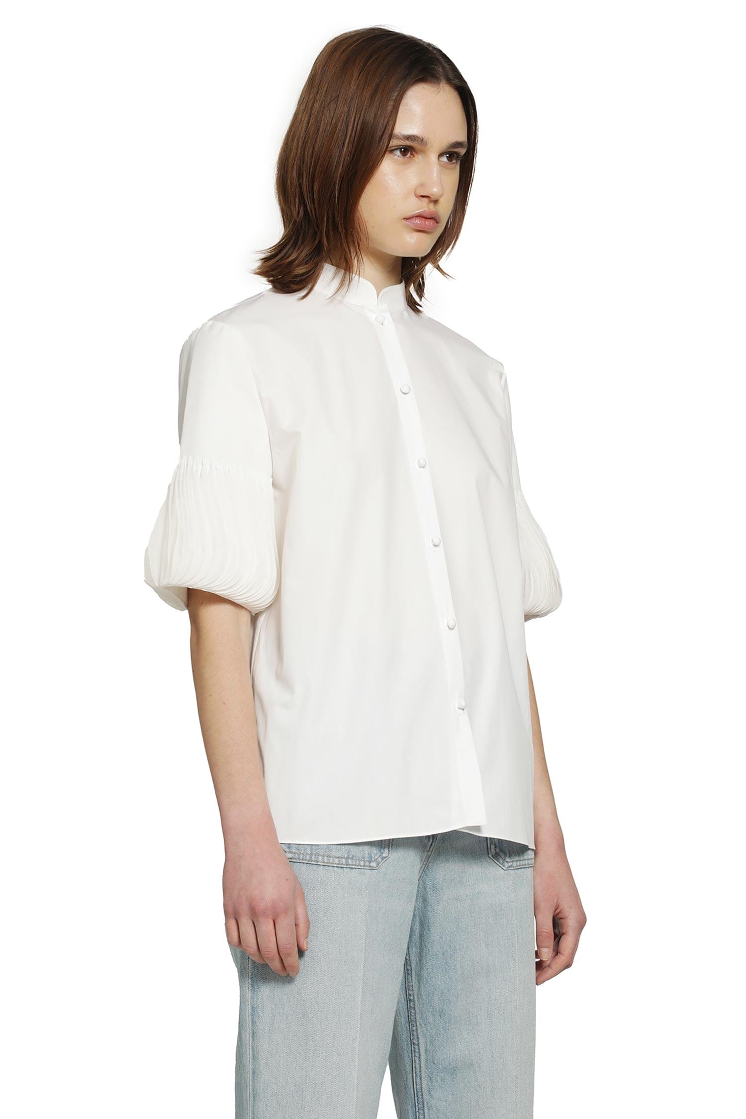 Valentino Short Sleeve Shirt With Pleated cuffs