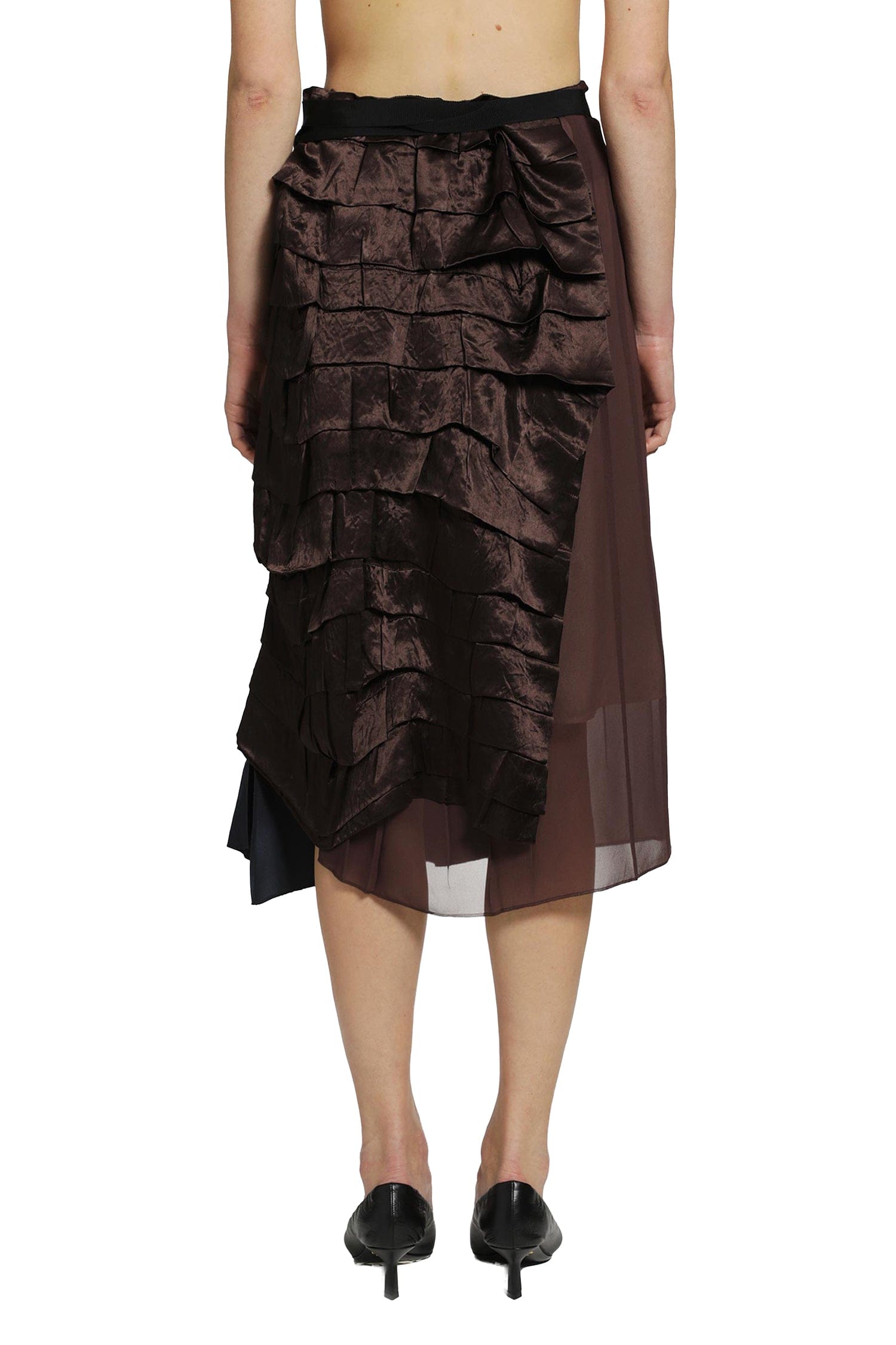 Prada Faille Patchwork Skirt