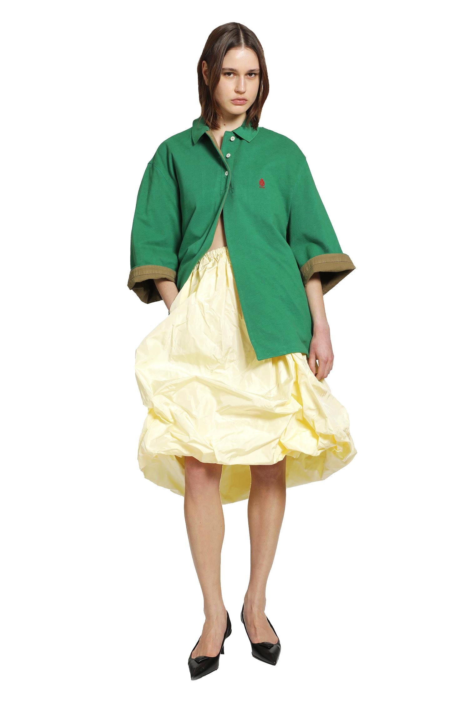 Prada Technical Taffeta Skirt
