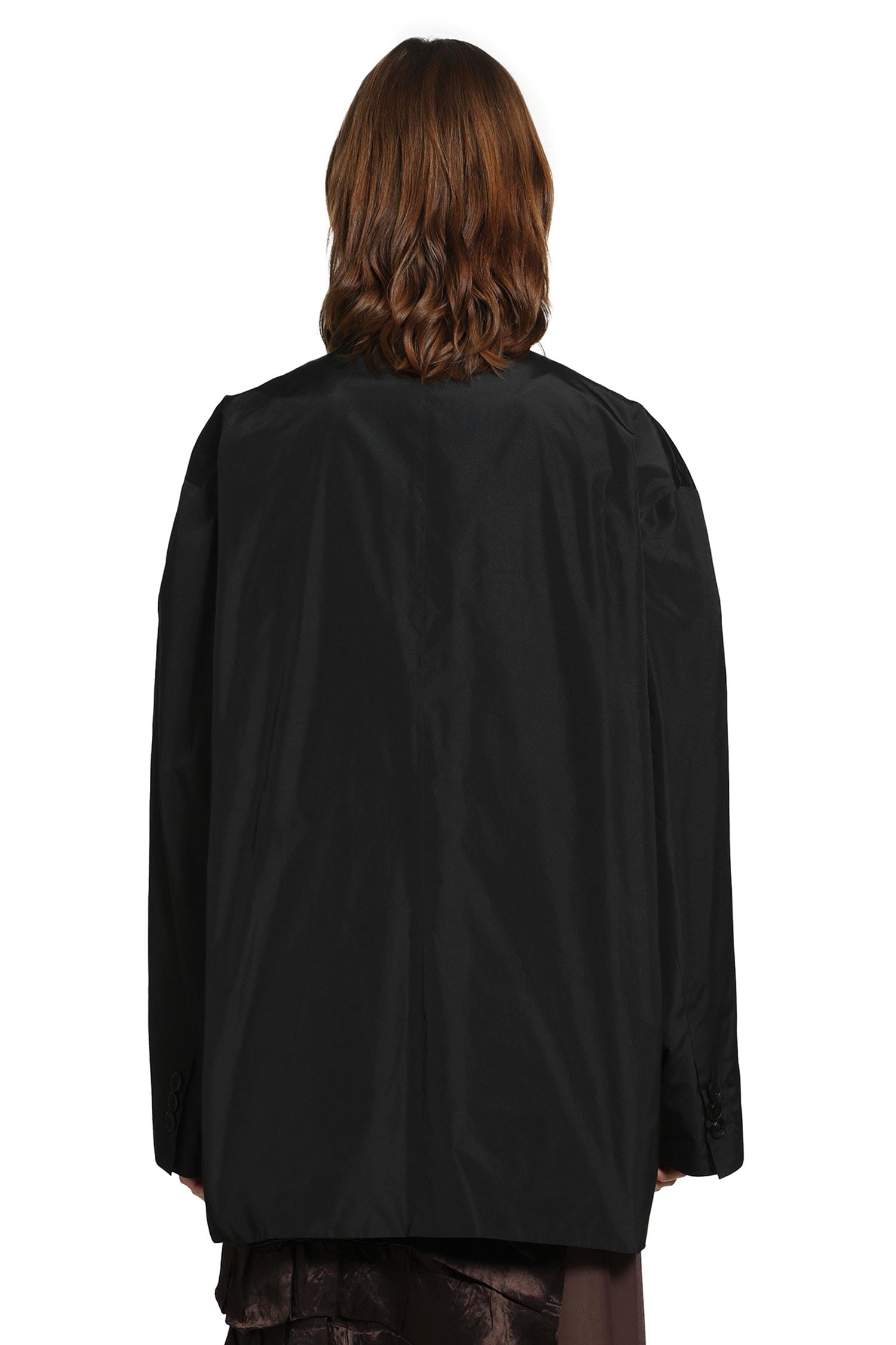 Prada Double-breasted Technical Taffeta Jacket