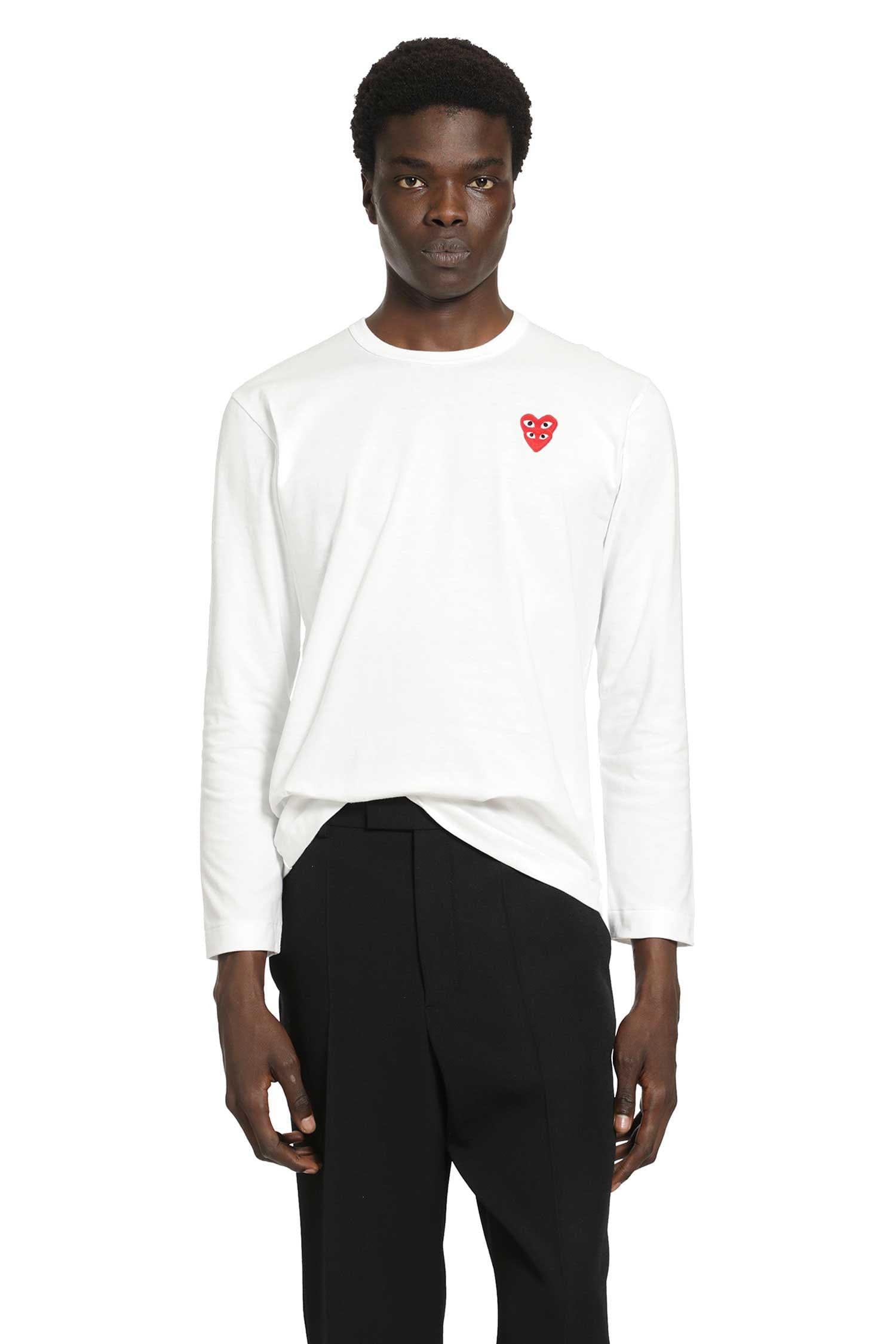 COMME DES GARCONS PLAY Heart Long Sleeve T-shirt