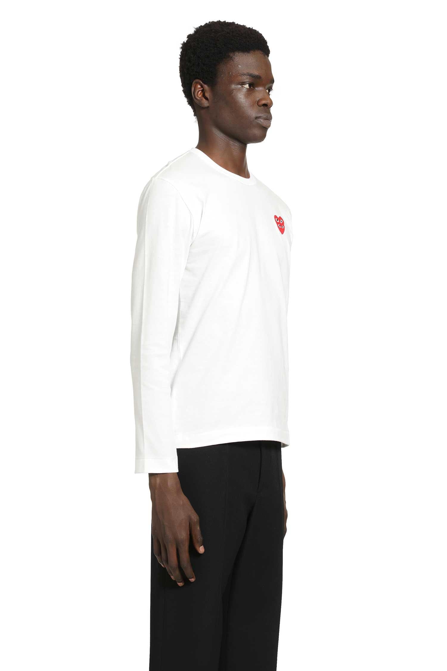 COMME DES GARCONS PLAY Heart Long Sleeve T-shirt