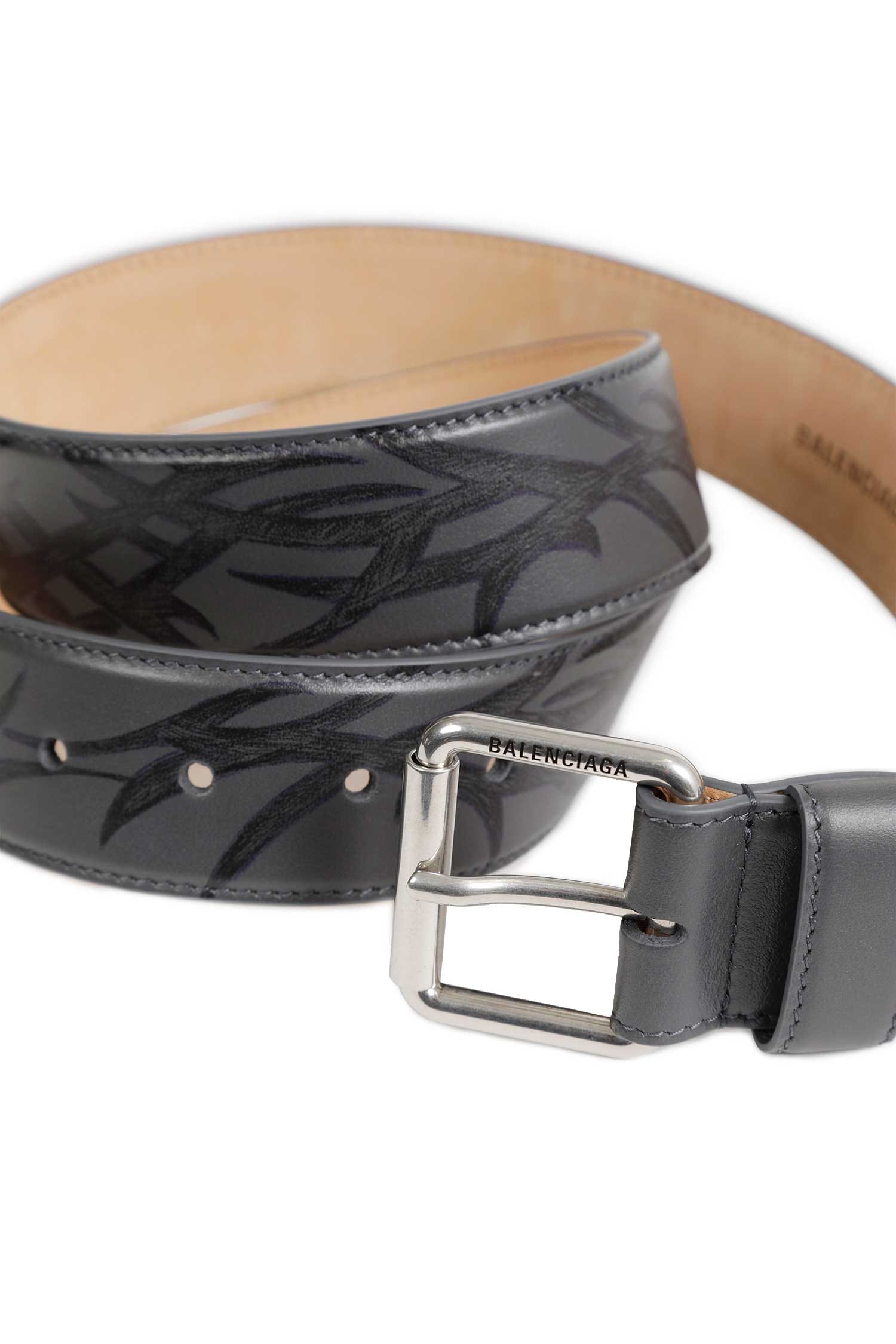 Balenciaga Prong Leather Belt