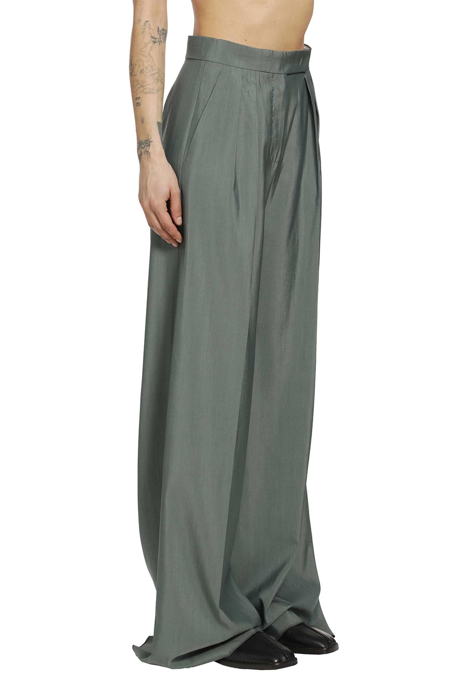 Max Mara Wide Leg Wool and Silk Trousers