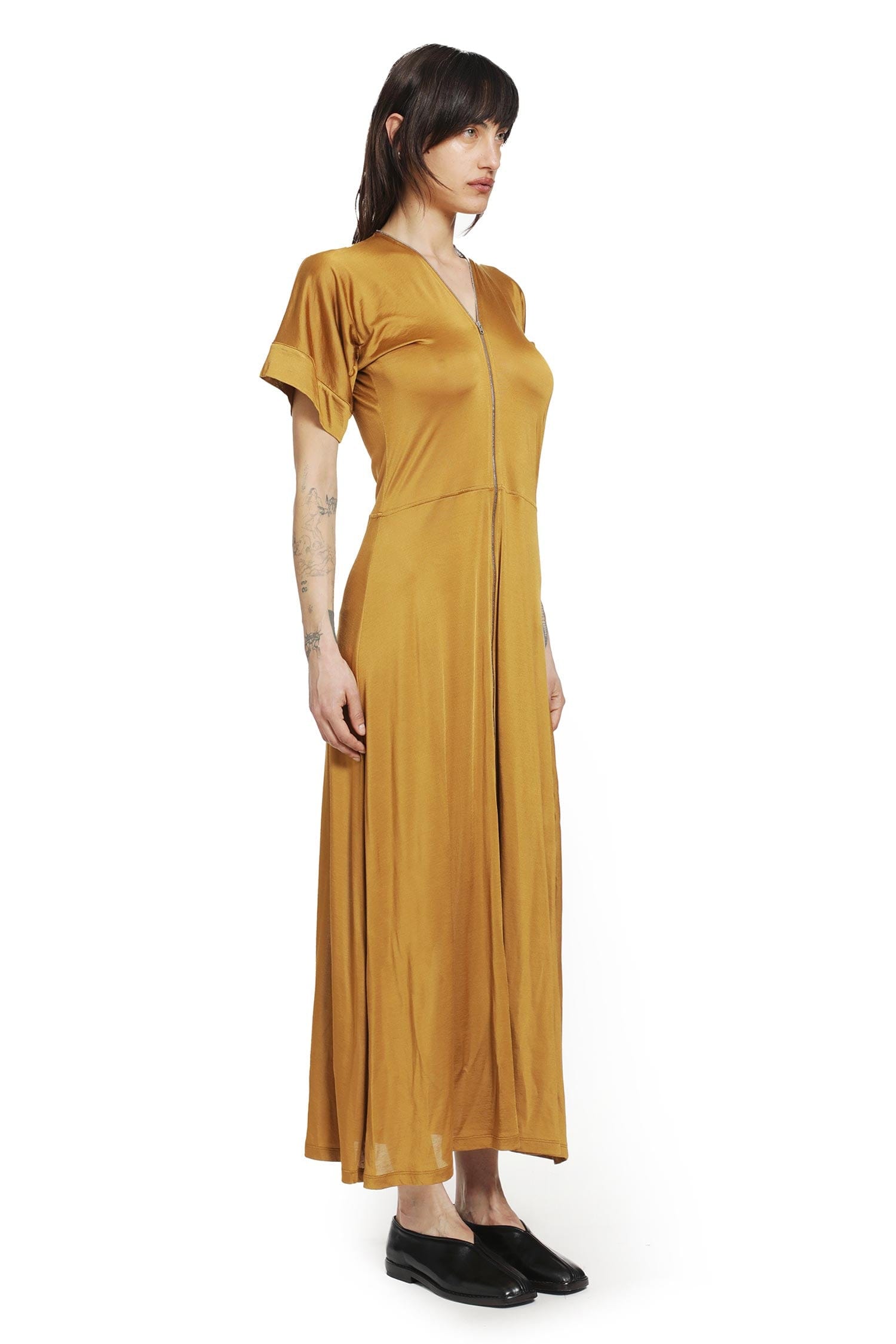 LEMAIRE Jersey Zip Midi Dress