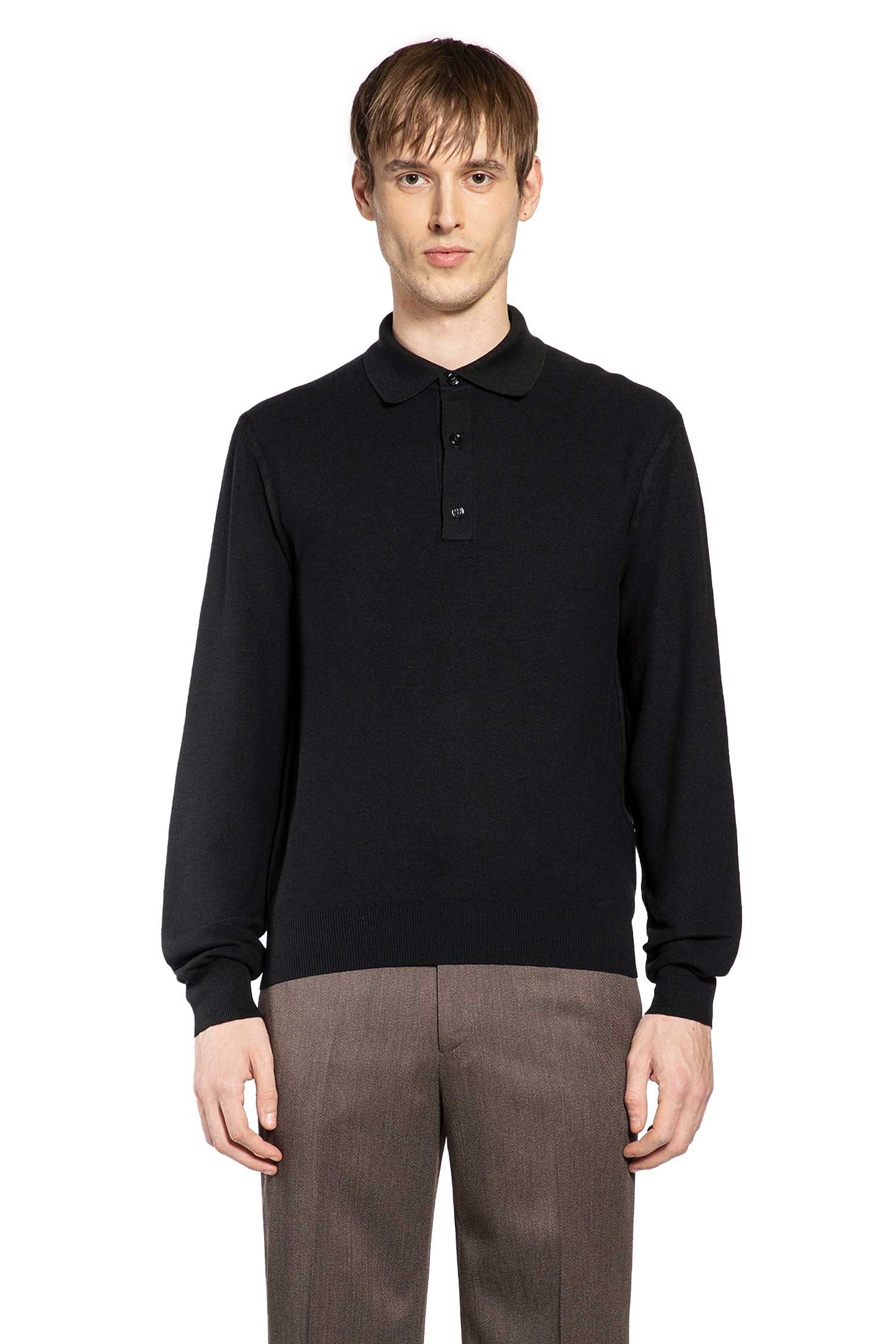 TOM FORD Cotton Silk Knit Polo Shirt