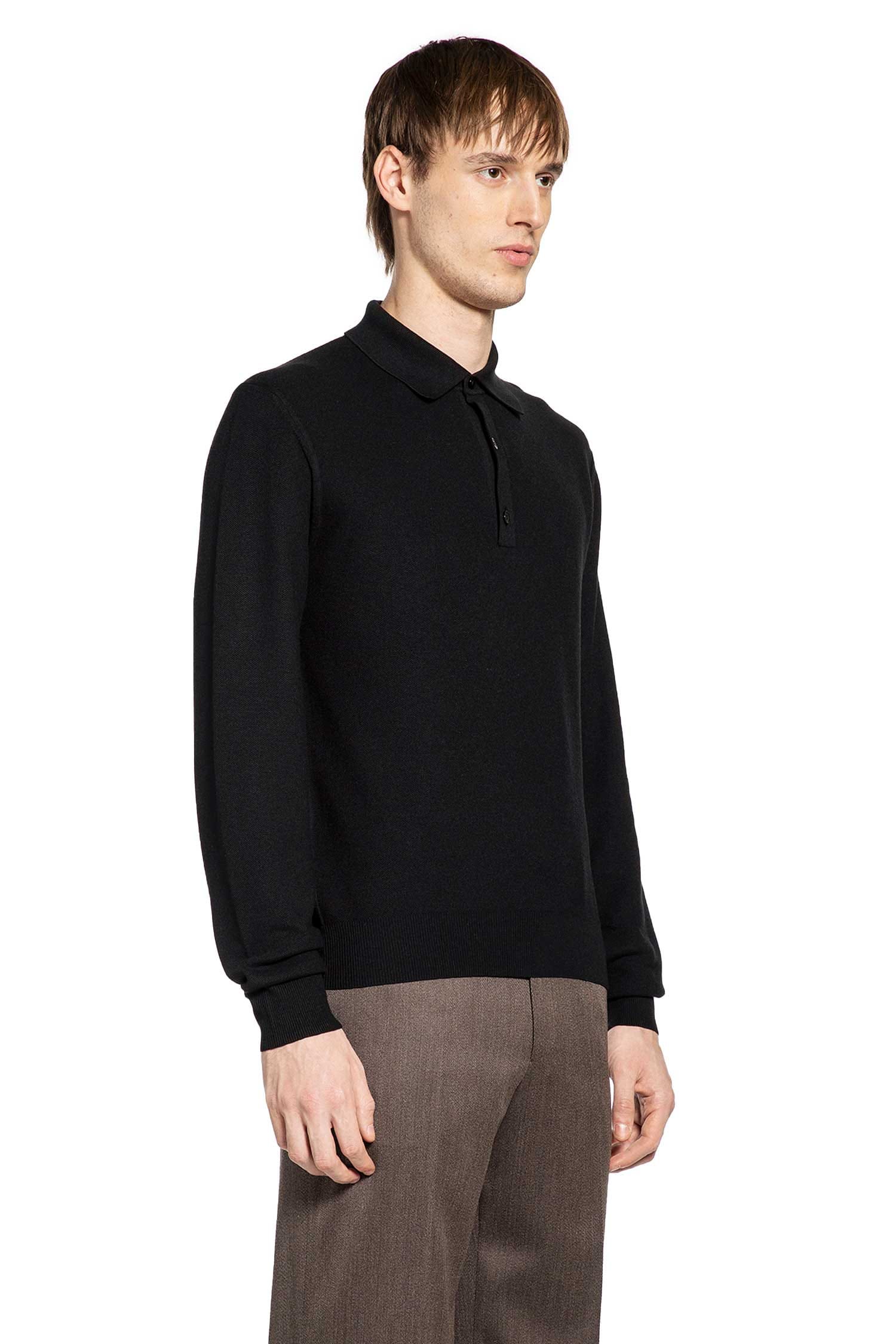 TOM FORD Cotton Silk Knit Polo Shirt