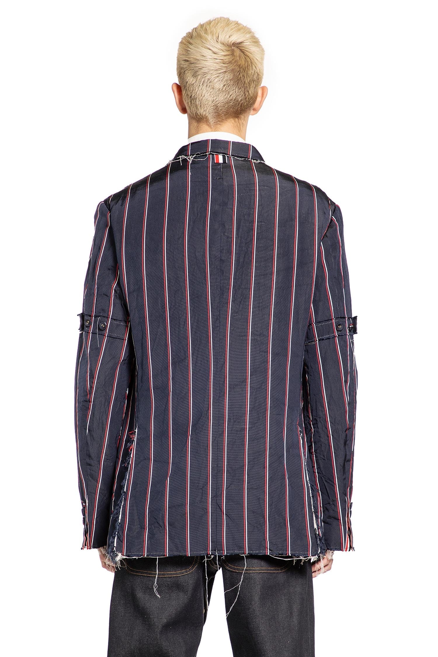 Thom Browne Stripe Mogador Blazer