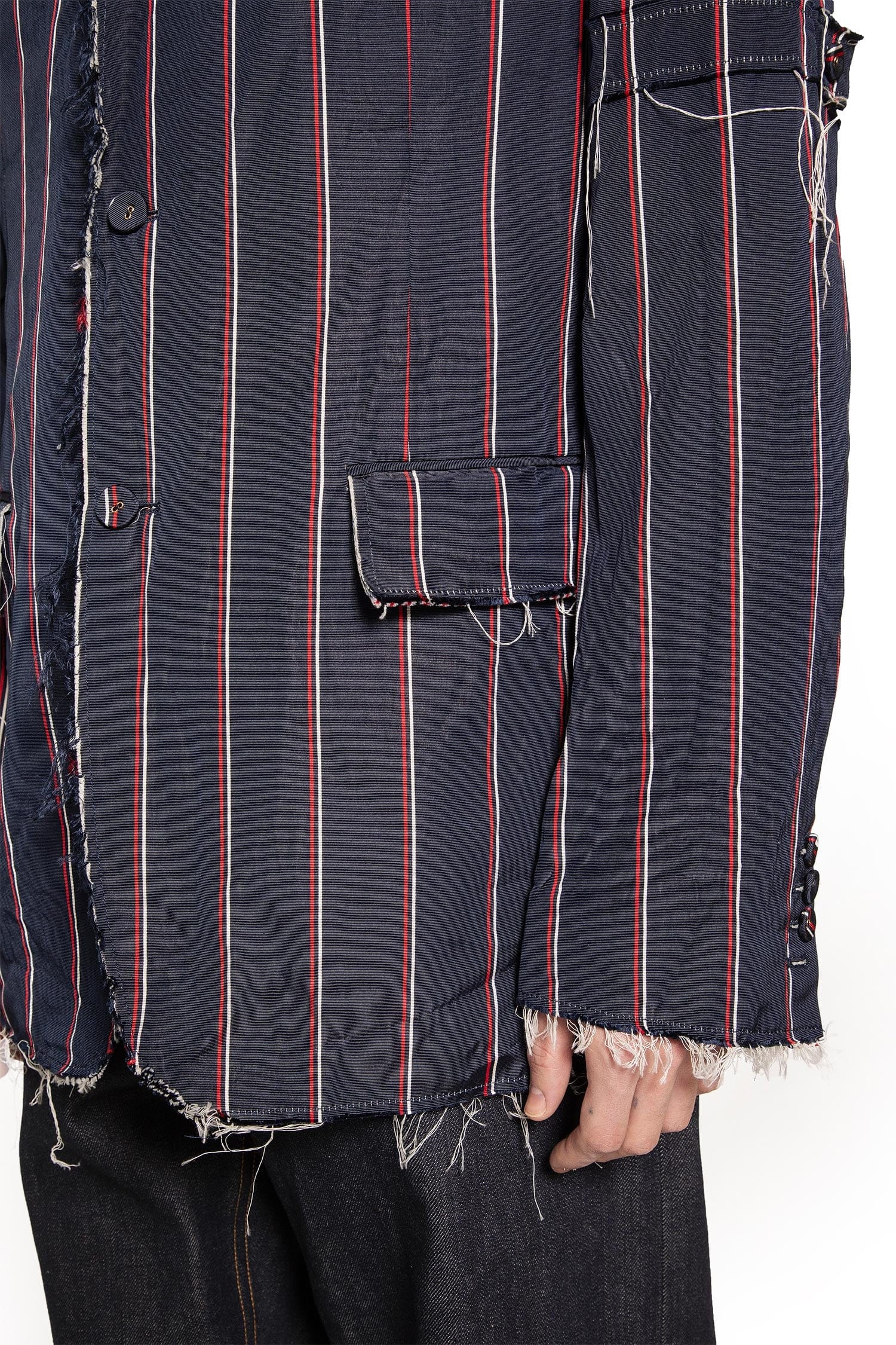 Thom Browne Stripe Mogador Blazer