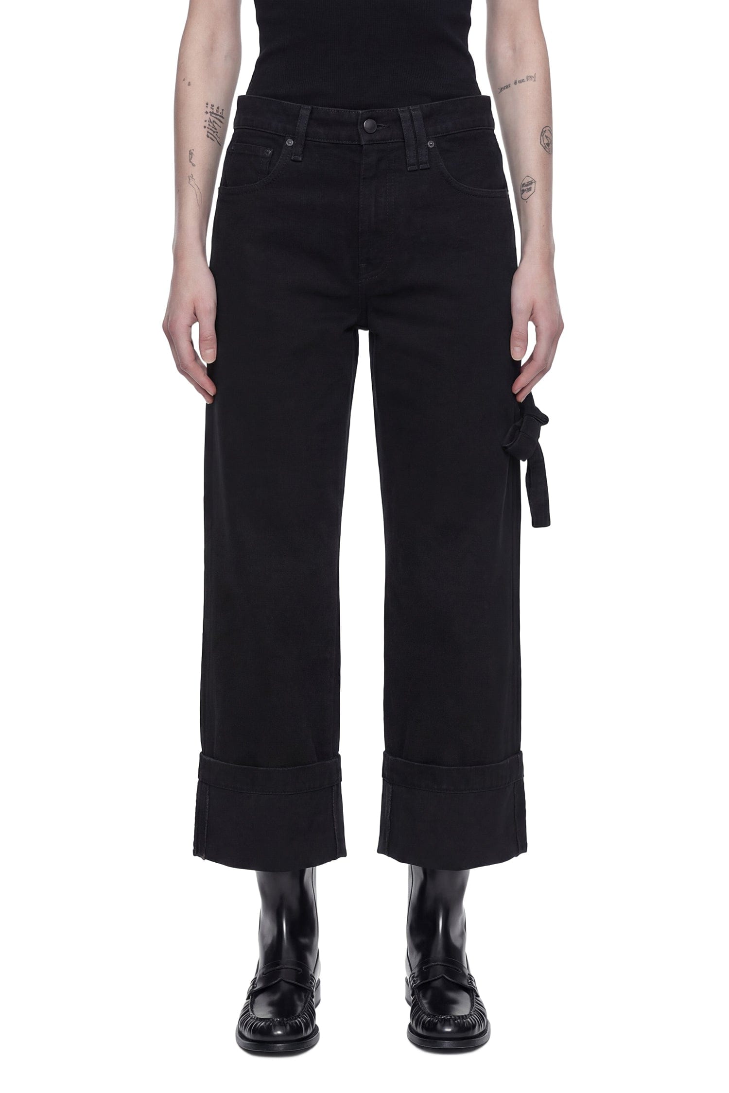 Simone Rocha Cropped Straight Leg Jeans
