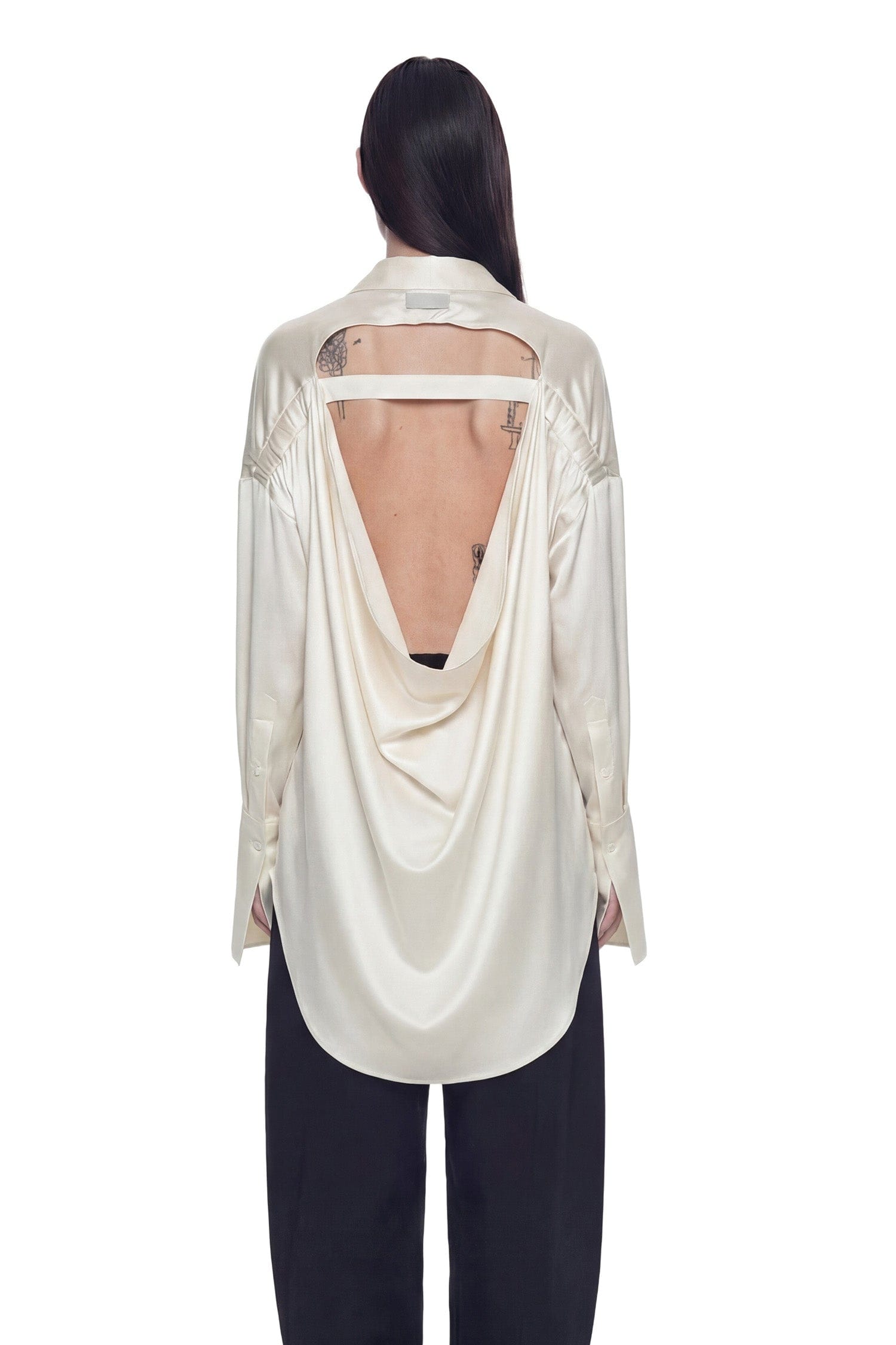 NVL GARDE Open Back Oversized Pocket Shirt