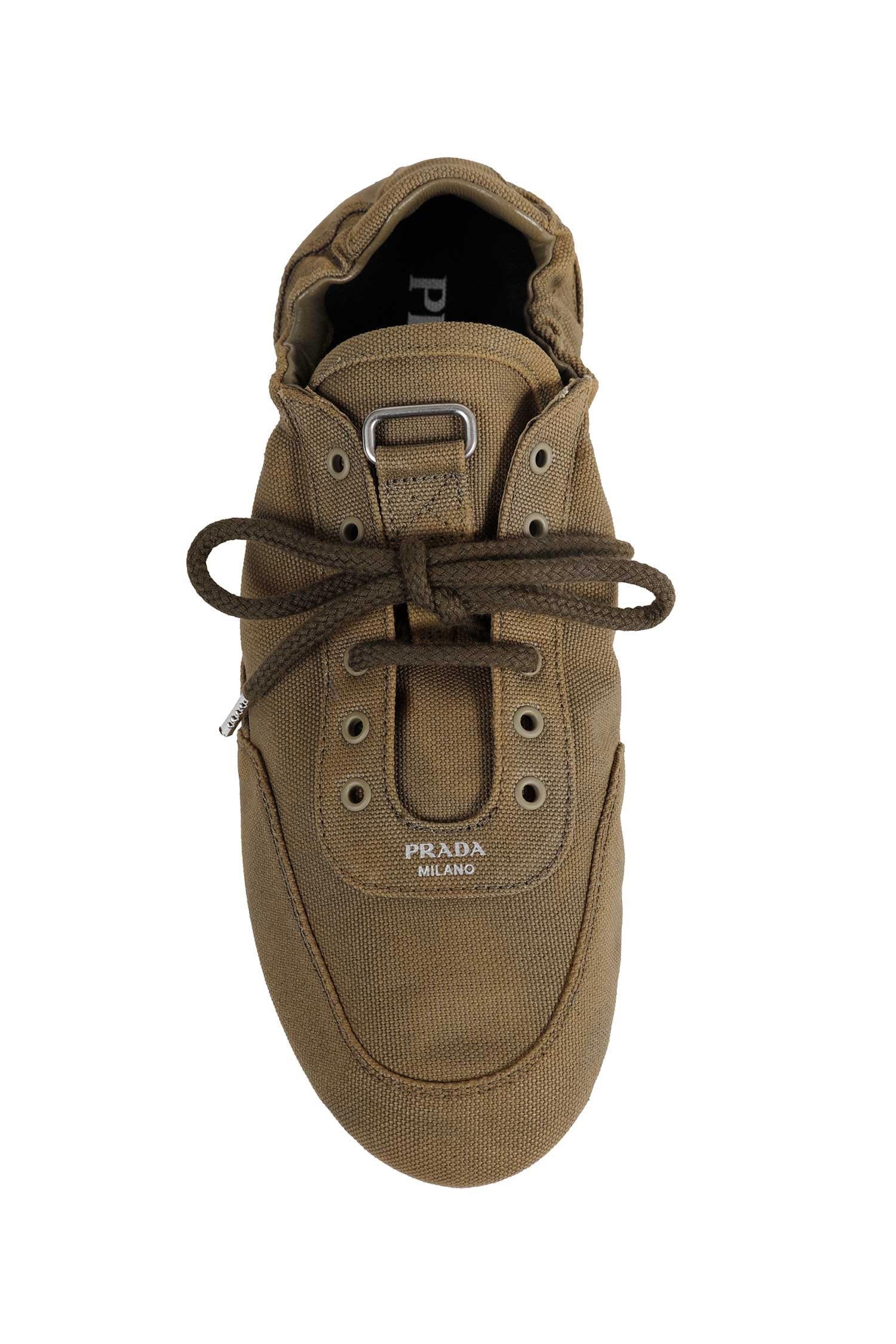 Prada Collapse Canvas Sneakers