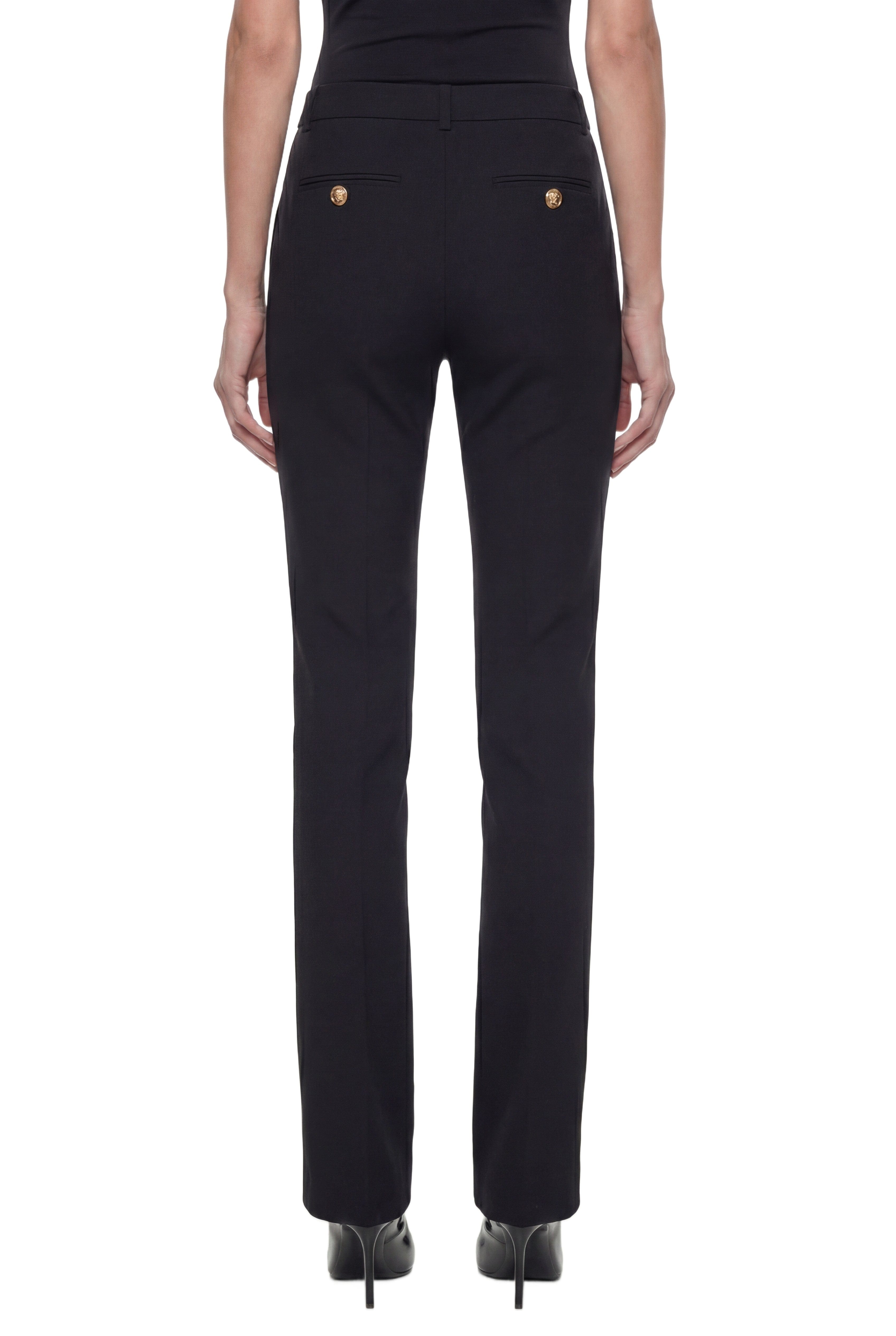 Versace Flared Stretch Wool Trousers