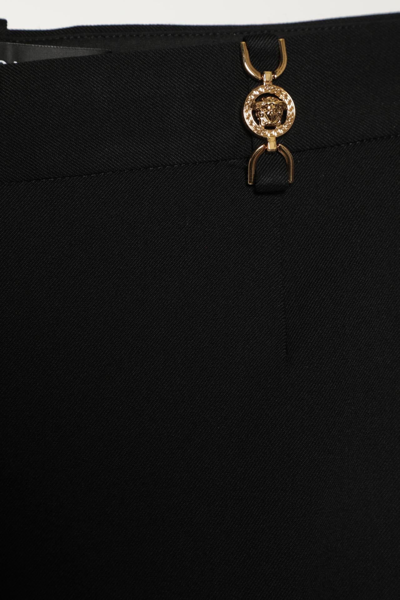 Versace Flared Stretch Wool Trousers