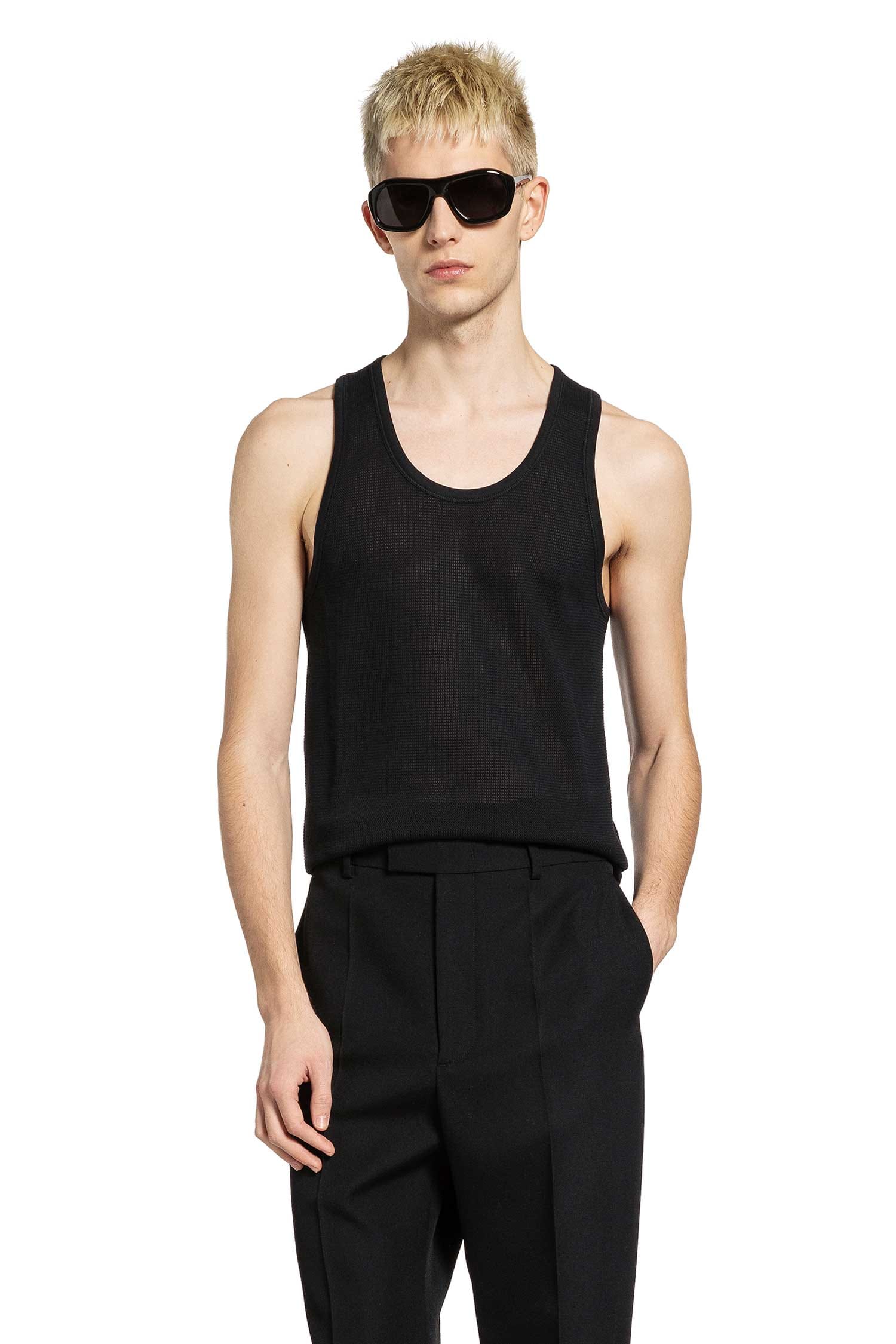 TOM FORD Semi-sheer Cotton Tank Top