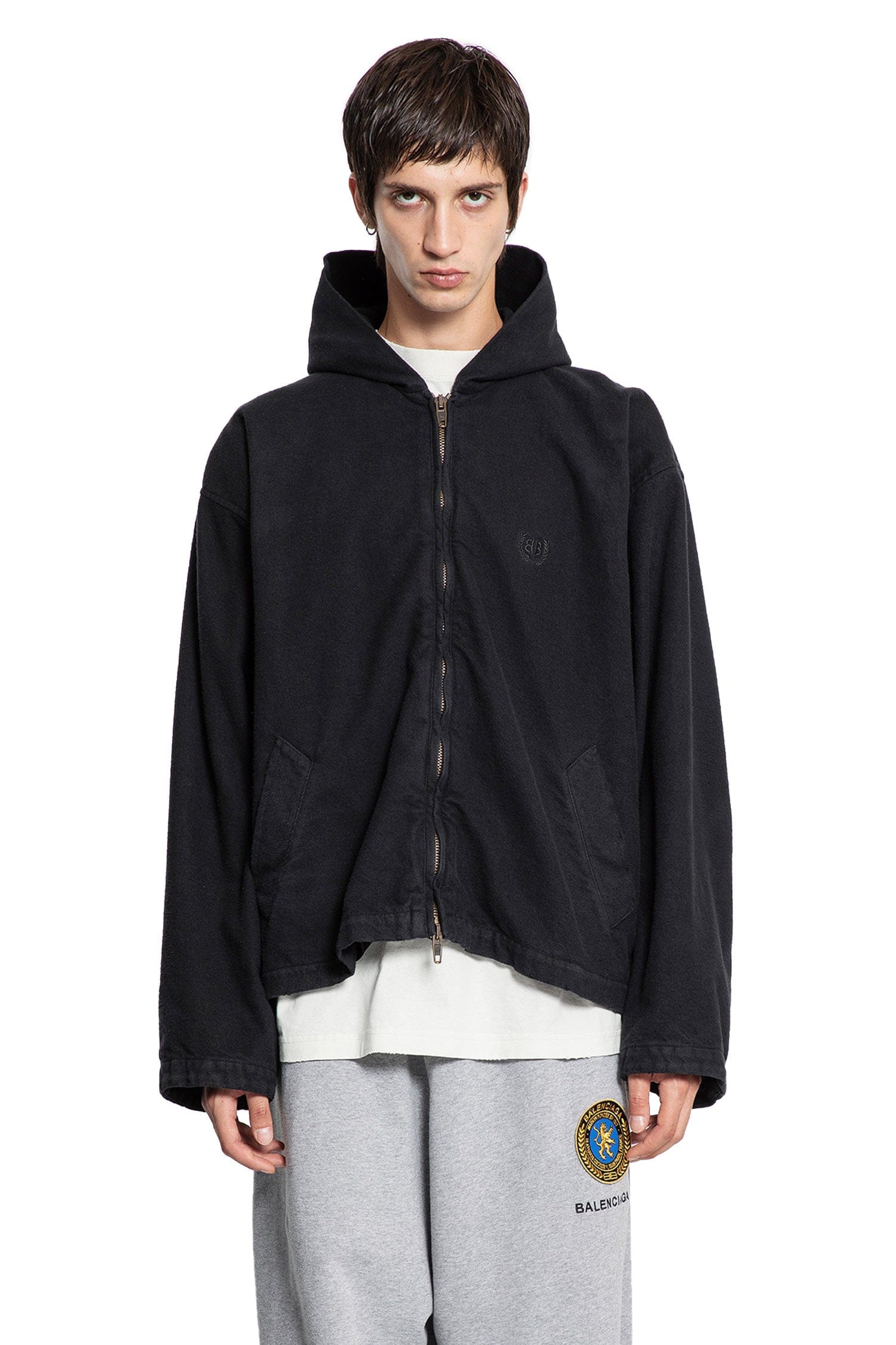 Balenciaga Hooded Zip-Up Jacket