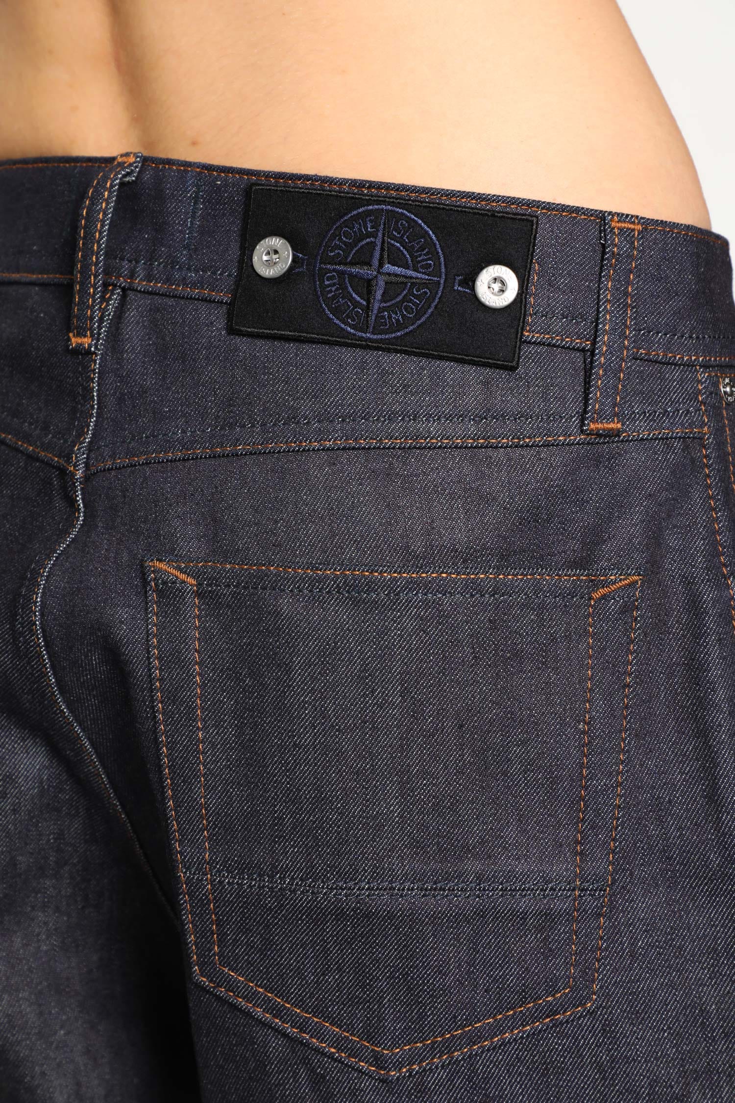 Stone Island J100006 Indigo Denim Loose Fit Jeans