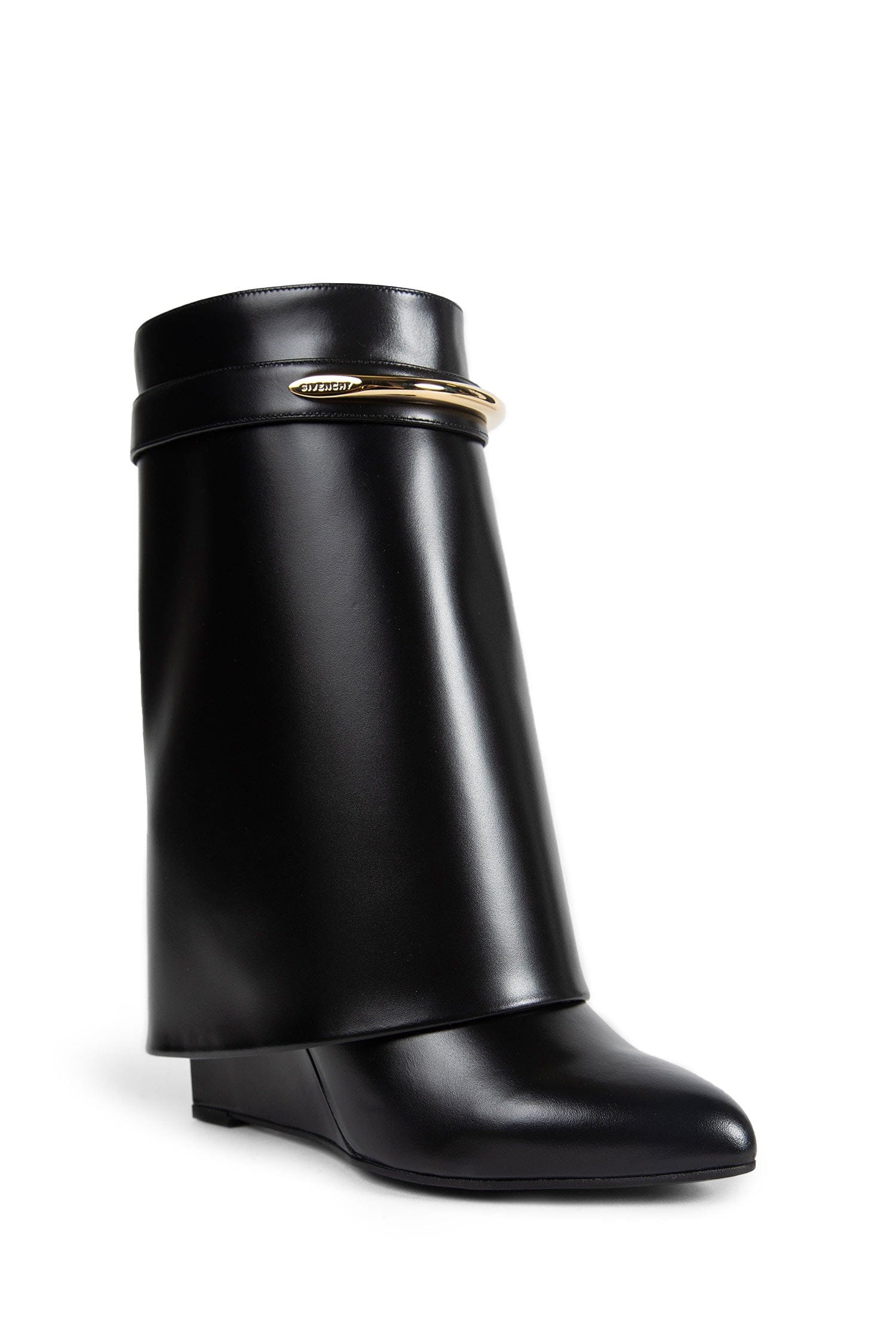 Givenchy Shark Pinch Leather Ankle Boots