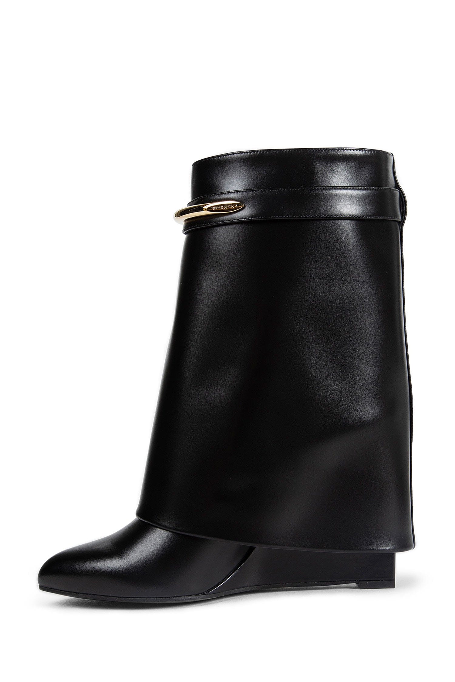 Givenchy Shark Pinch Leather Ankle Boots