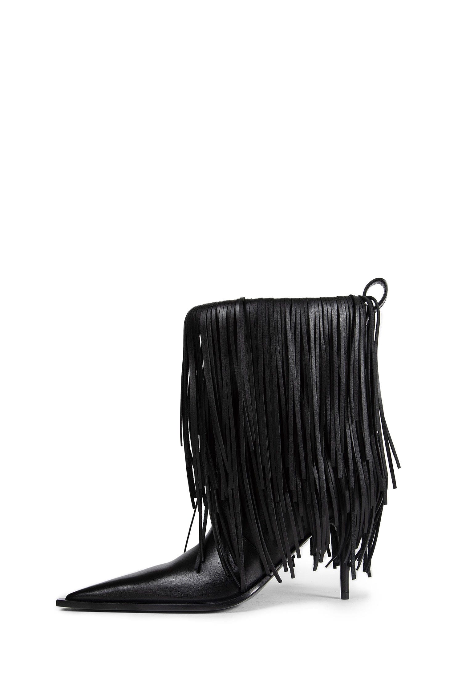 Balenciaga Avenue Fringe Ankle Boots