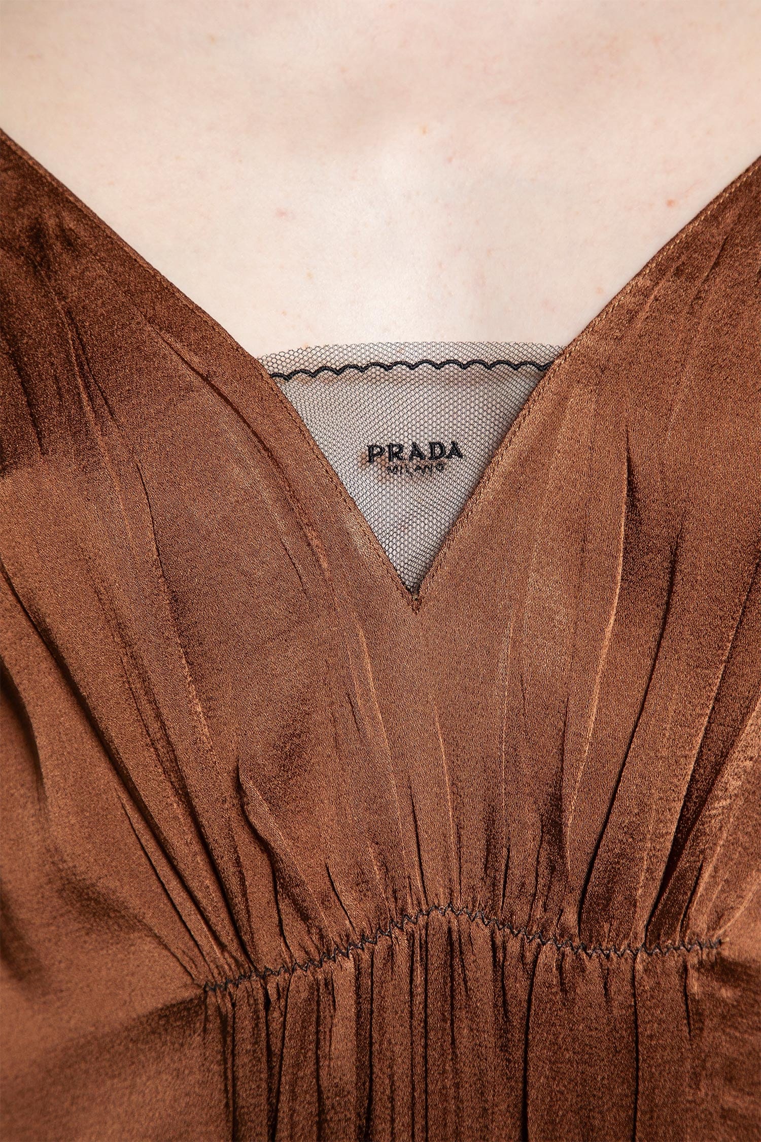 Prada Crepe Satin Dress