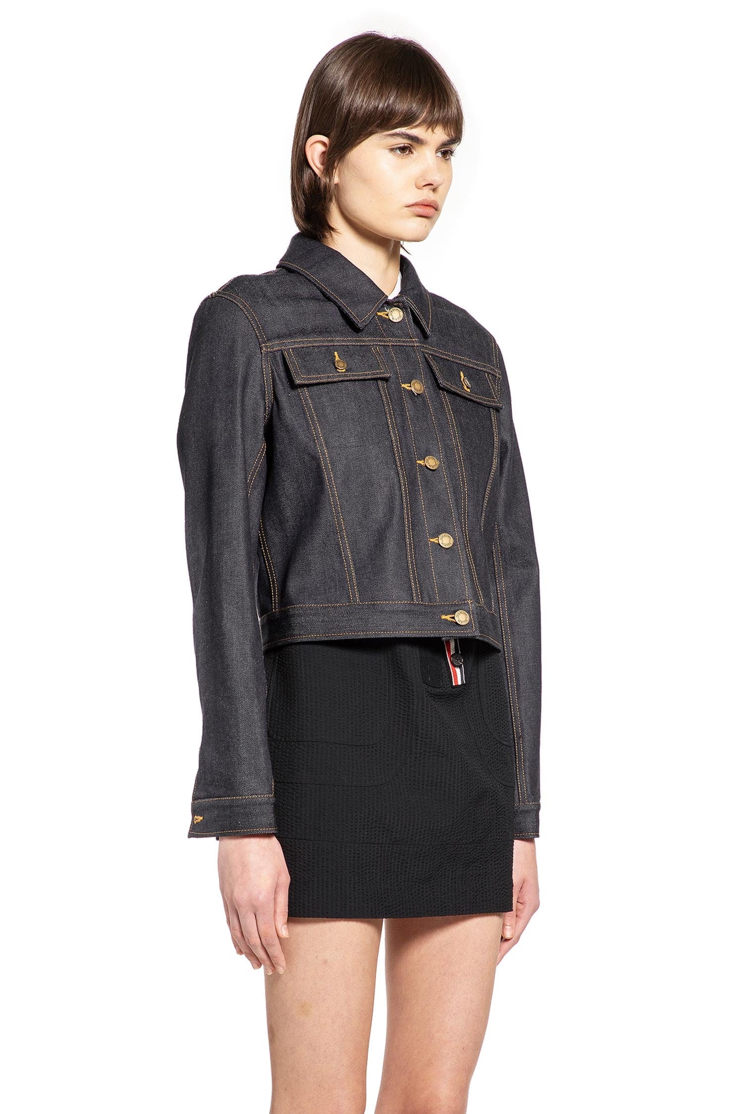Thom Browne Selvedge Denim Shrunken Jacket