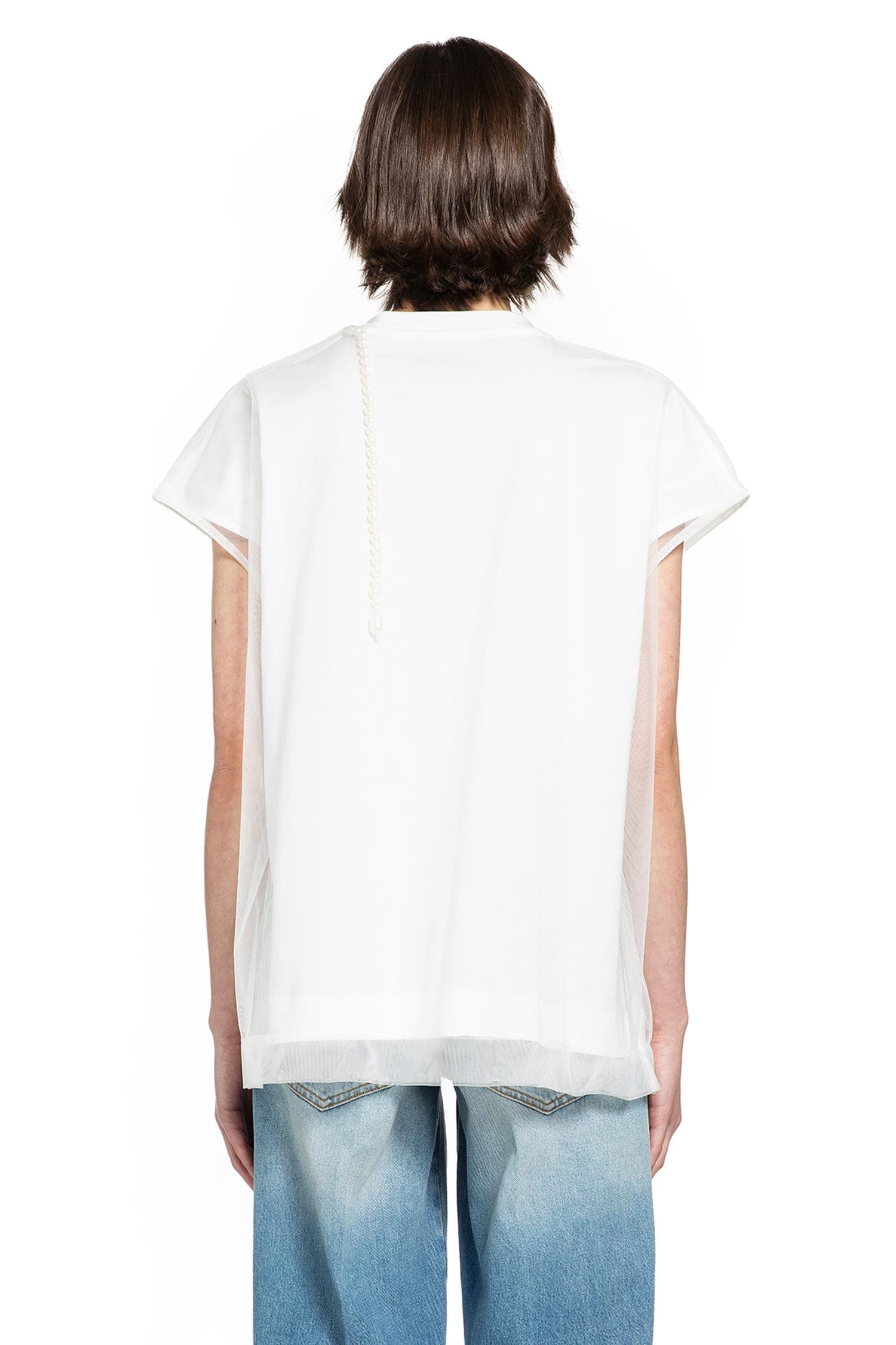 Simone Rocha Layered Liquid Smock T-Shirt