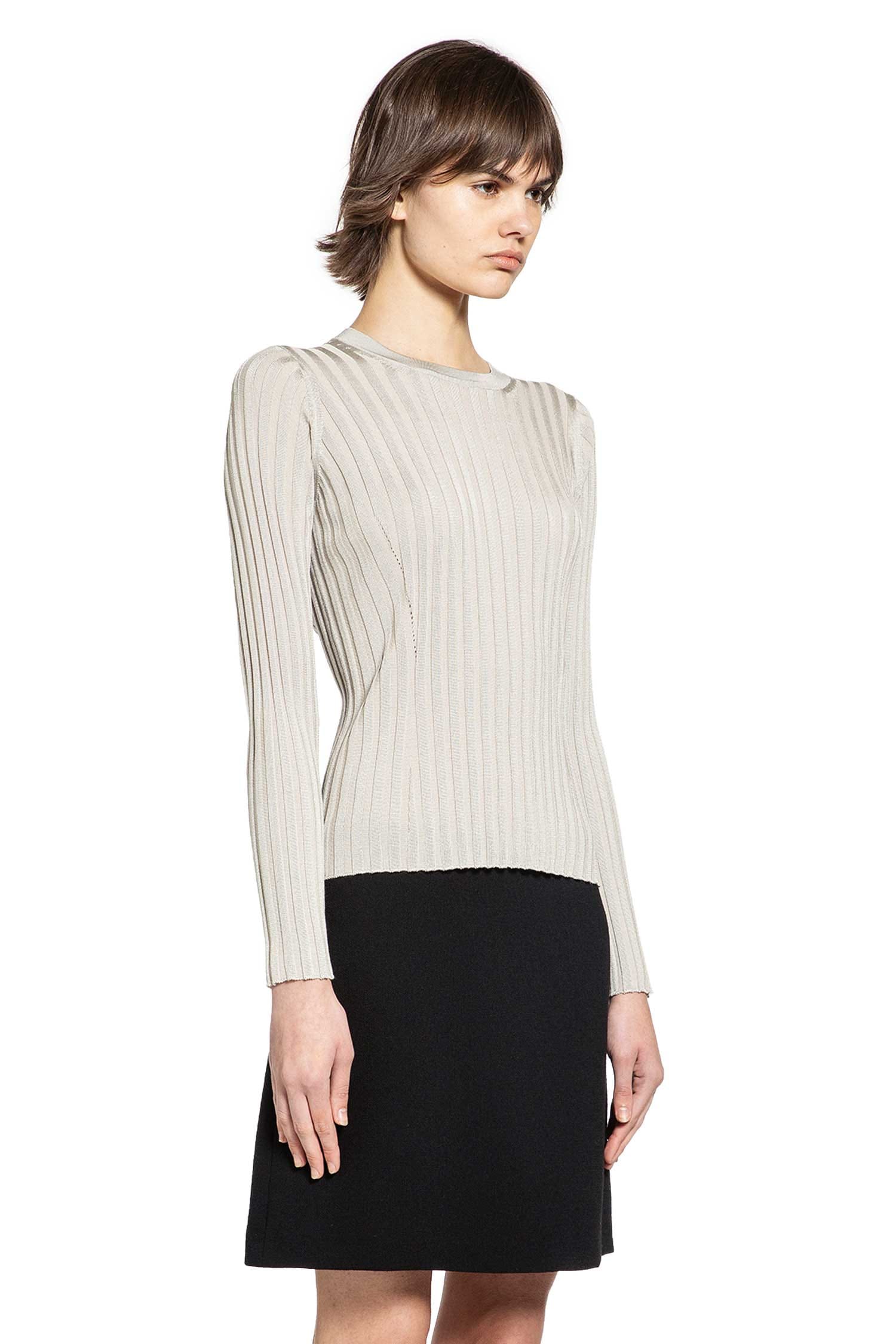 Versace Ribbed-Knit Cotton Viscose Sweater