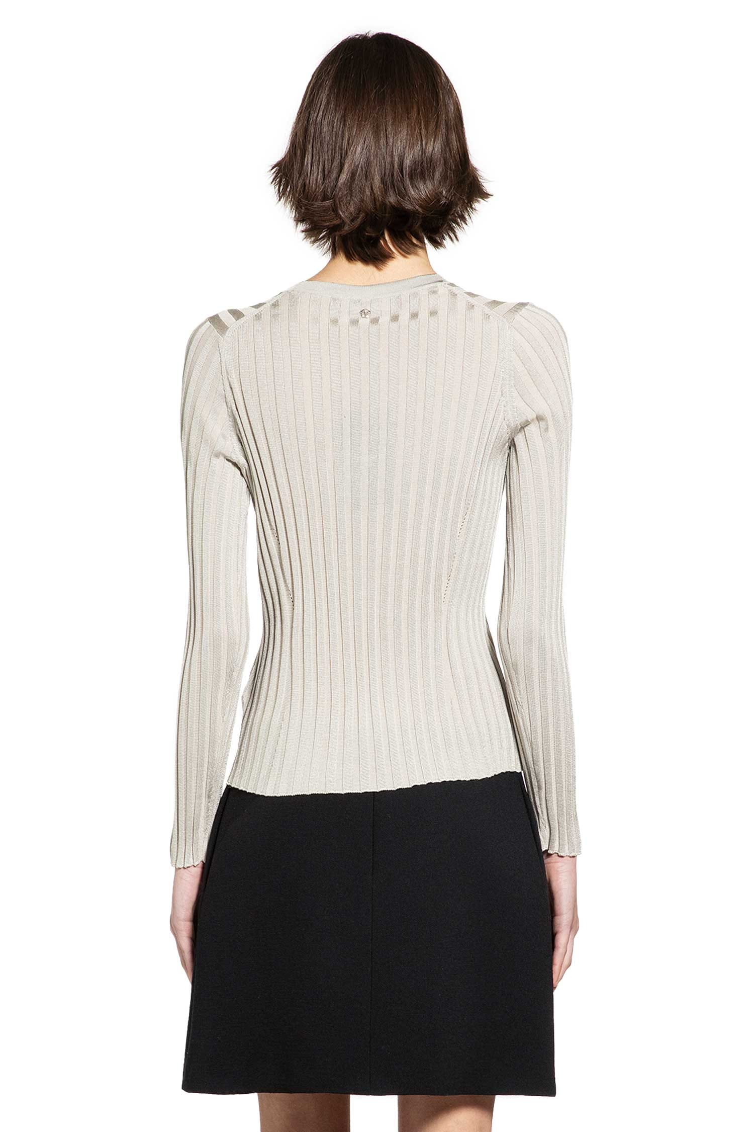 Versace Ribbed-Knit Cotton Viscose Sweater