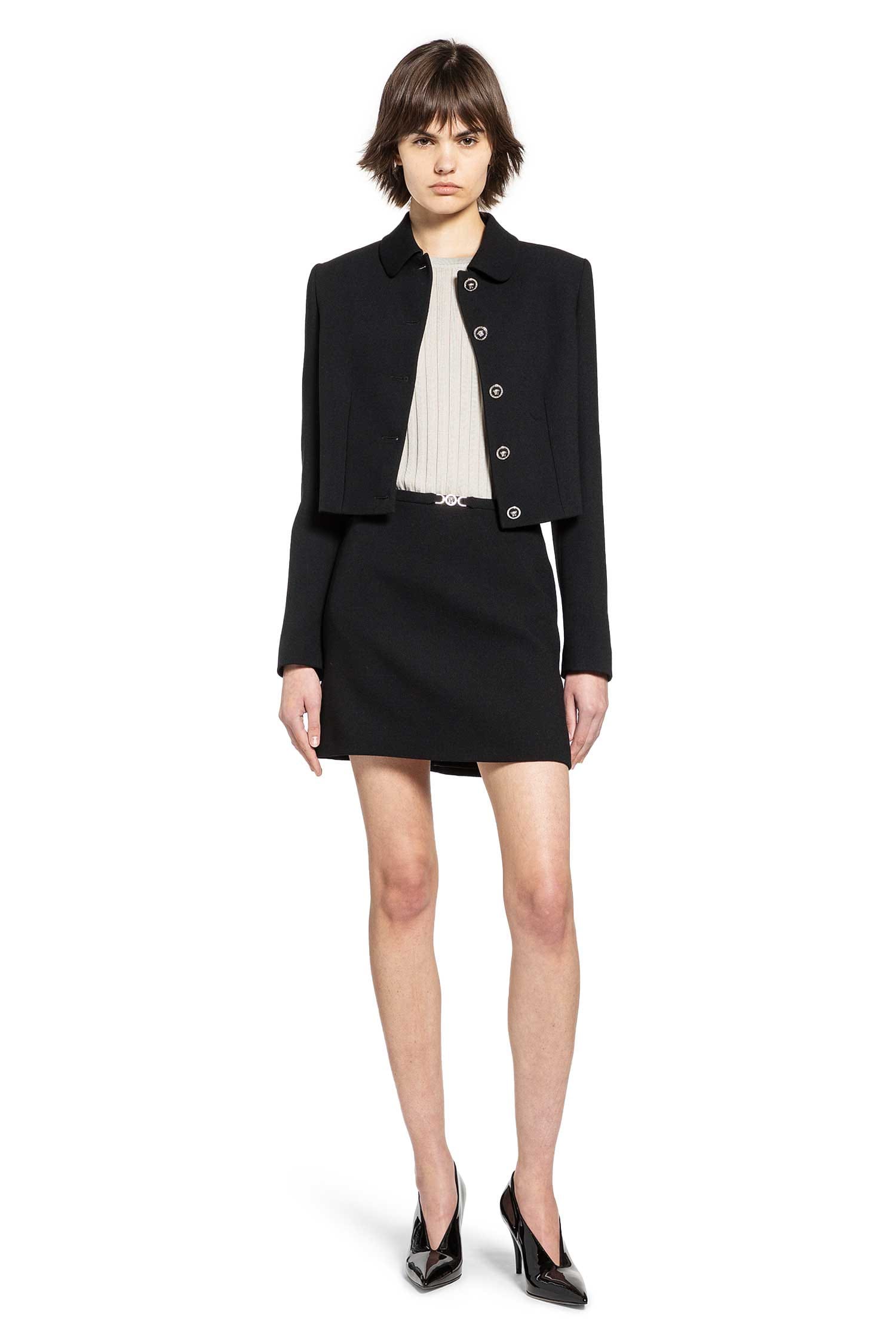 Versace Ribbed-Knit Cotton Viscose Sweater