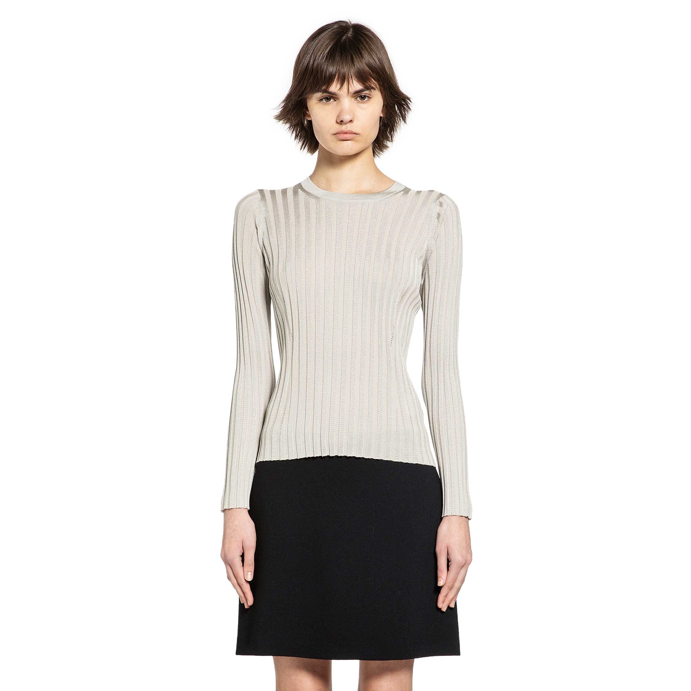 Versace Ribbed-Knit Cotton Viscose Sweater