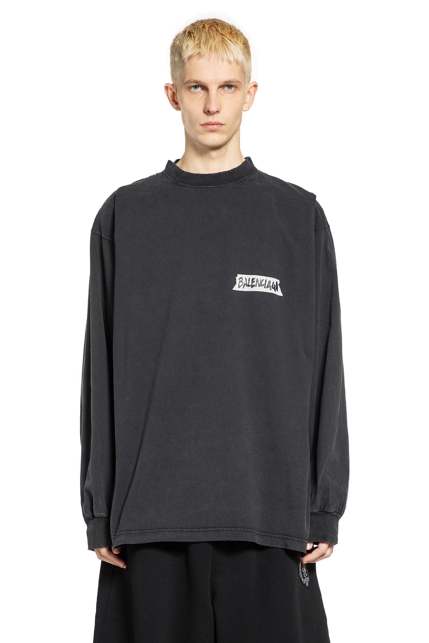 Balenciaga Masking Tape Long Sleeve T-Shirt