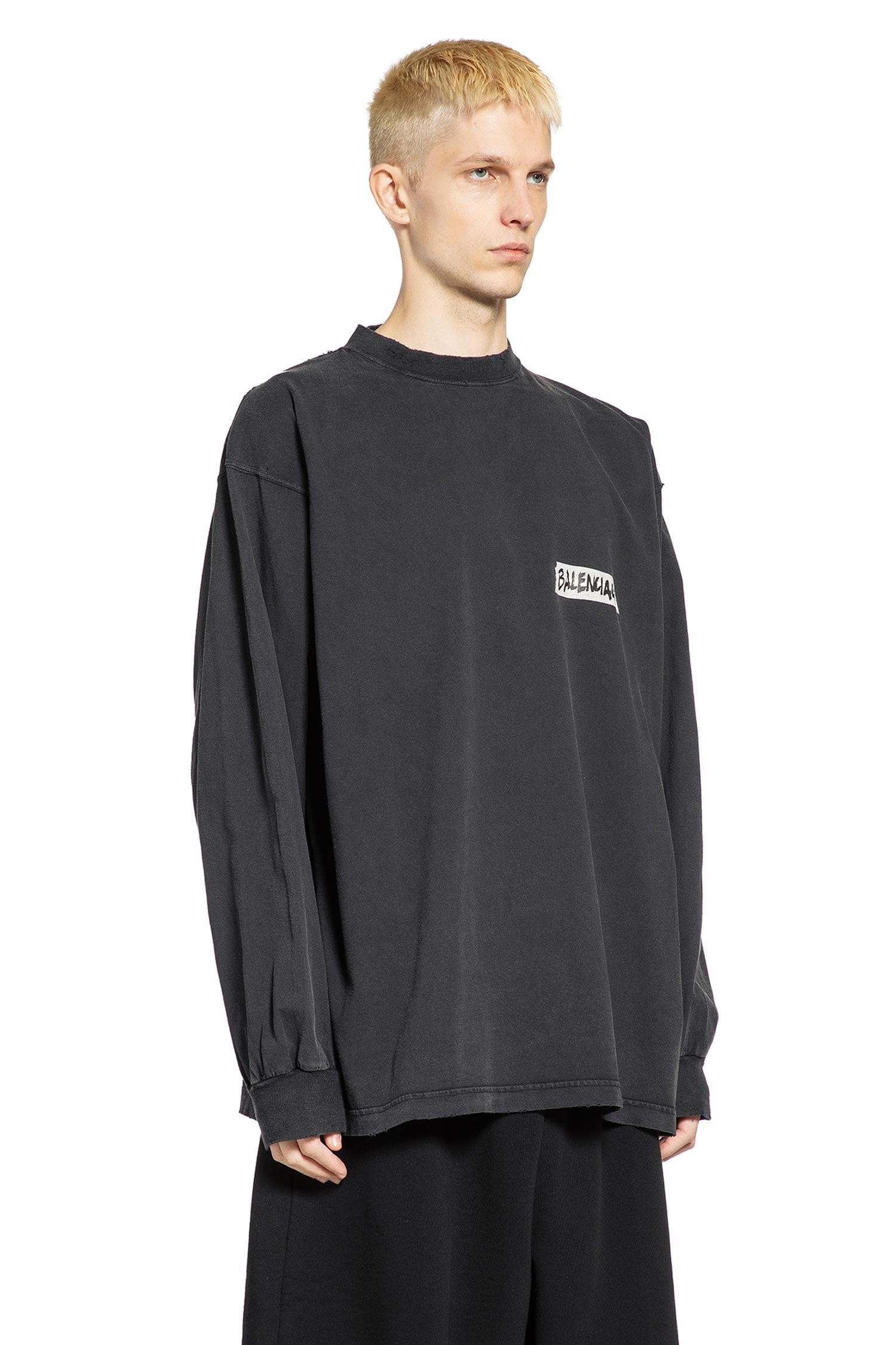 Balenciaga Masking Tape Long Sleeve T-Shirt
