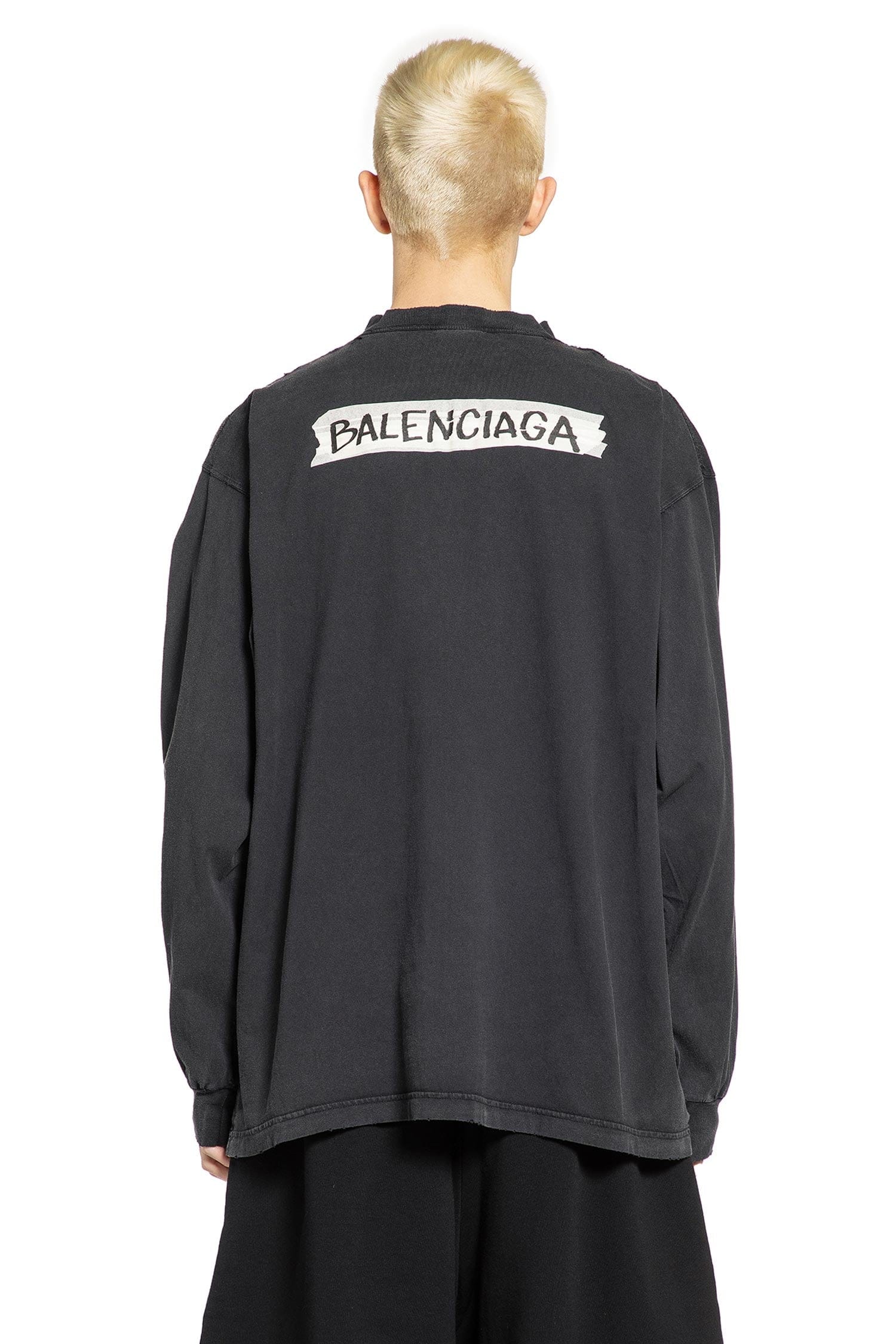 Balenciaga Masking Tape Long Sleeve T-Shirt
