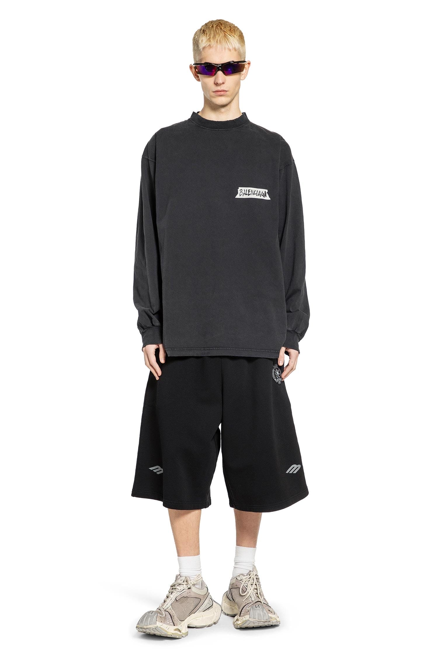 Balenciaga Masking Tape Long Sleeve T-Shirt
