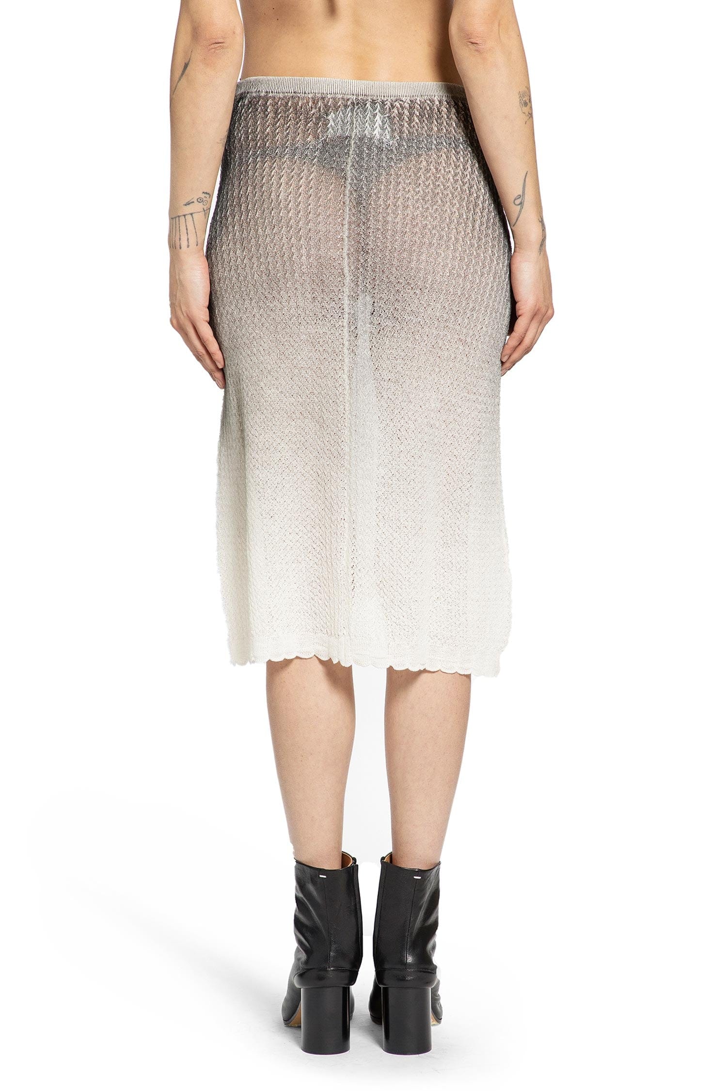 Maison Margiela Sheer Knit Midi Skirt