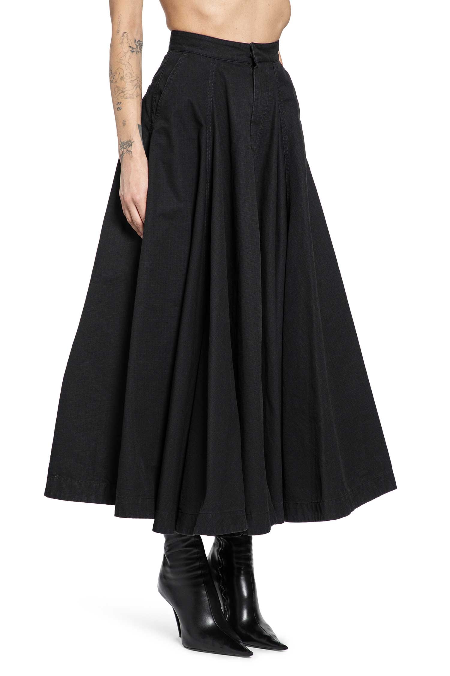 Balenciaga Godet Maxi Skirt