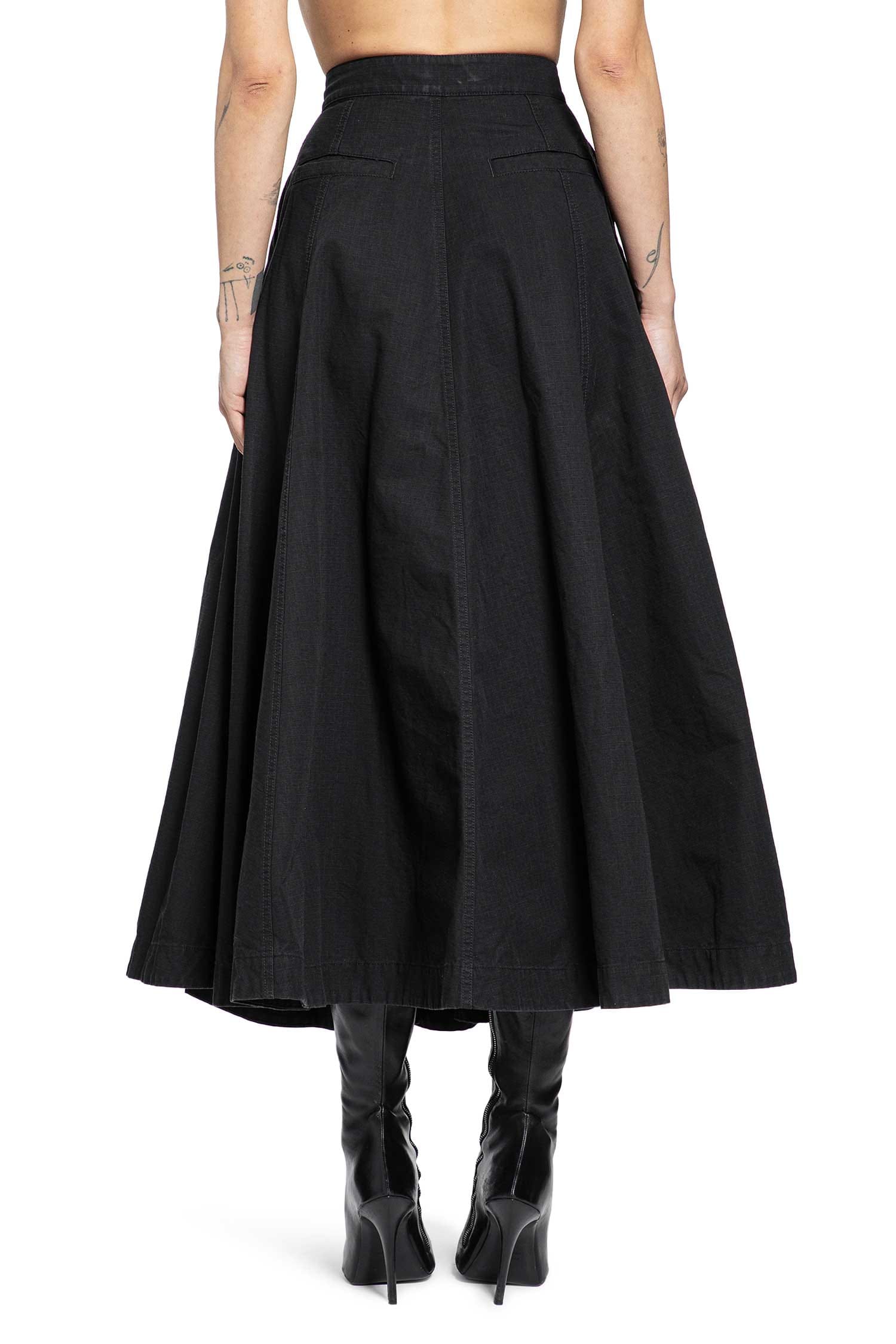 Balenciaga Godet Maxi Skirt
