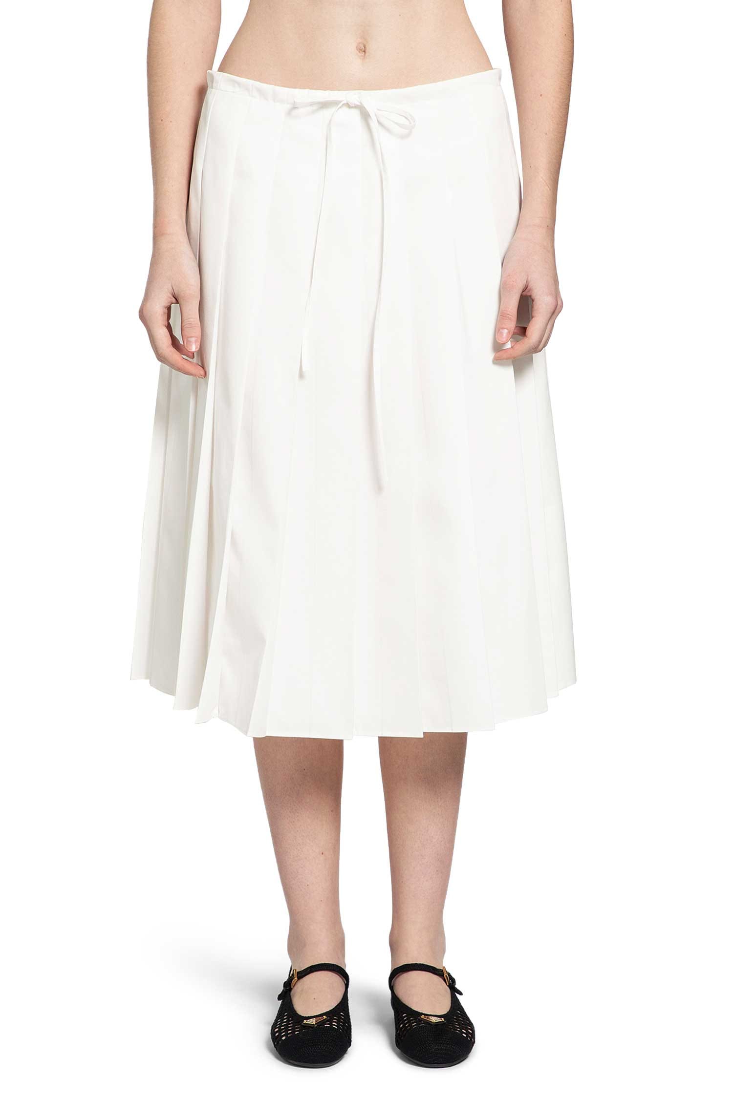 Prada Pleated Midi Skirt
