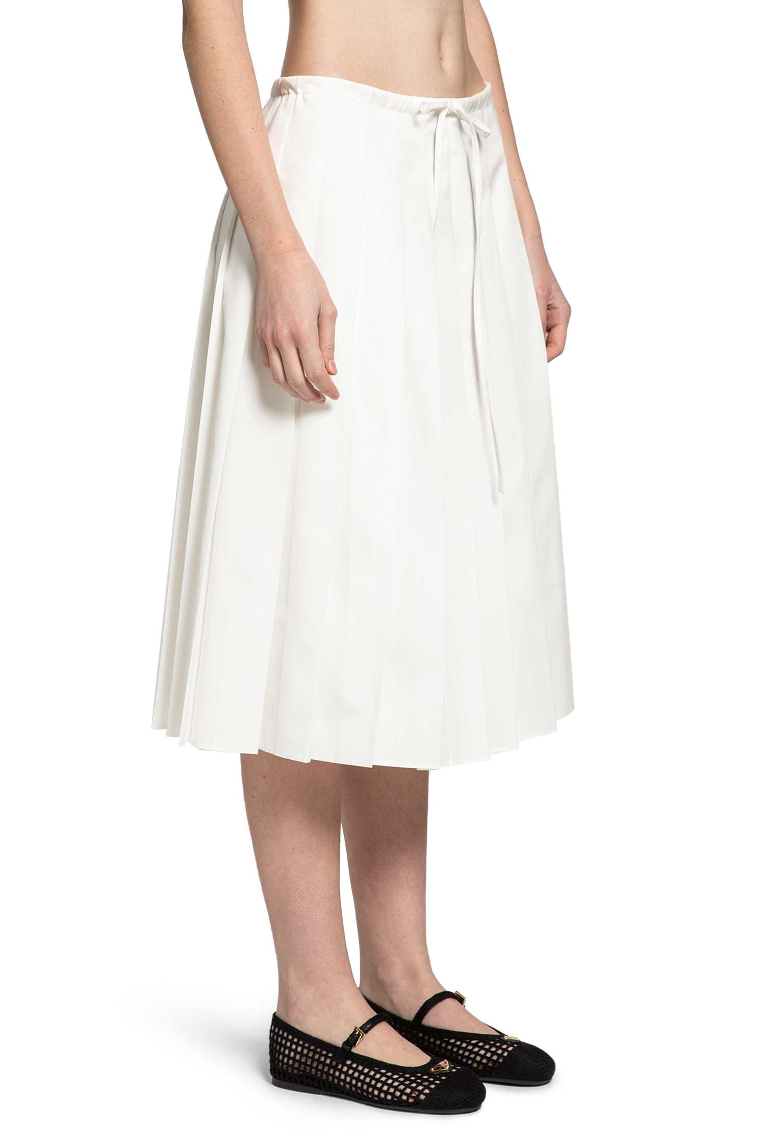 Prada Pleated Midi Skirt