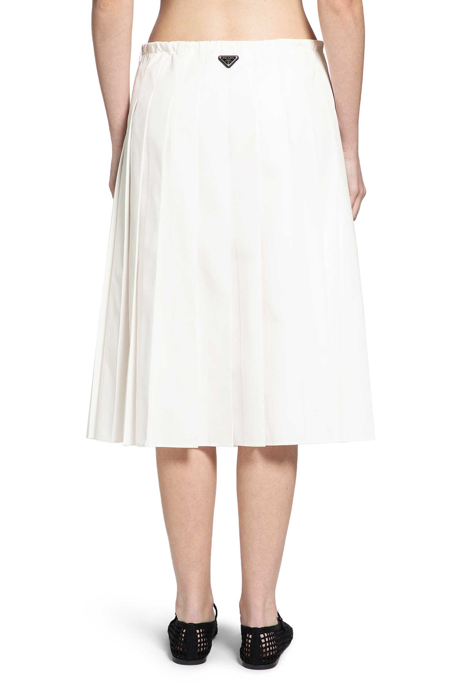 Prada Pleated Midi Skirt