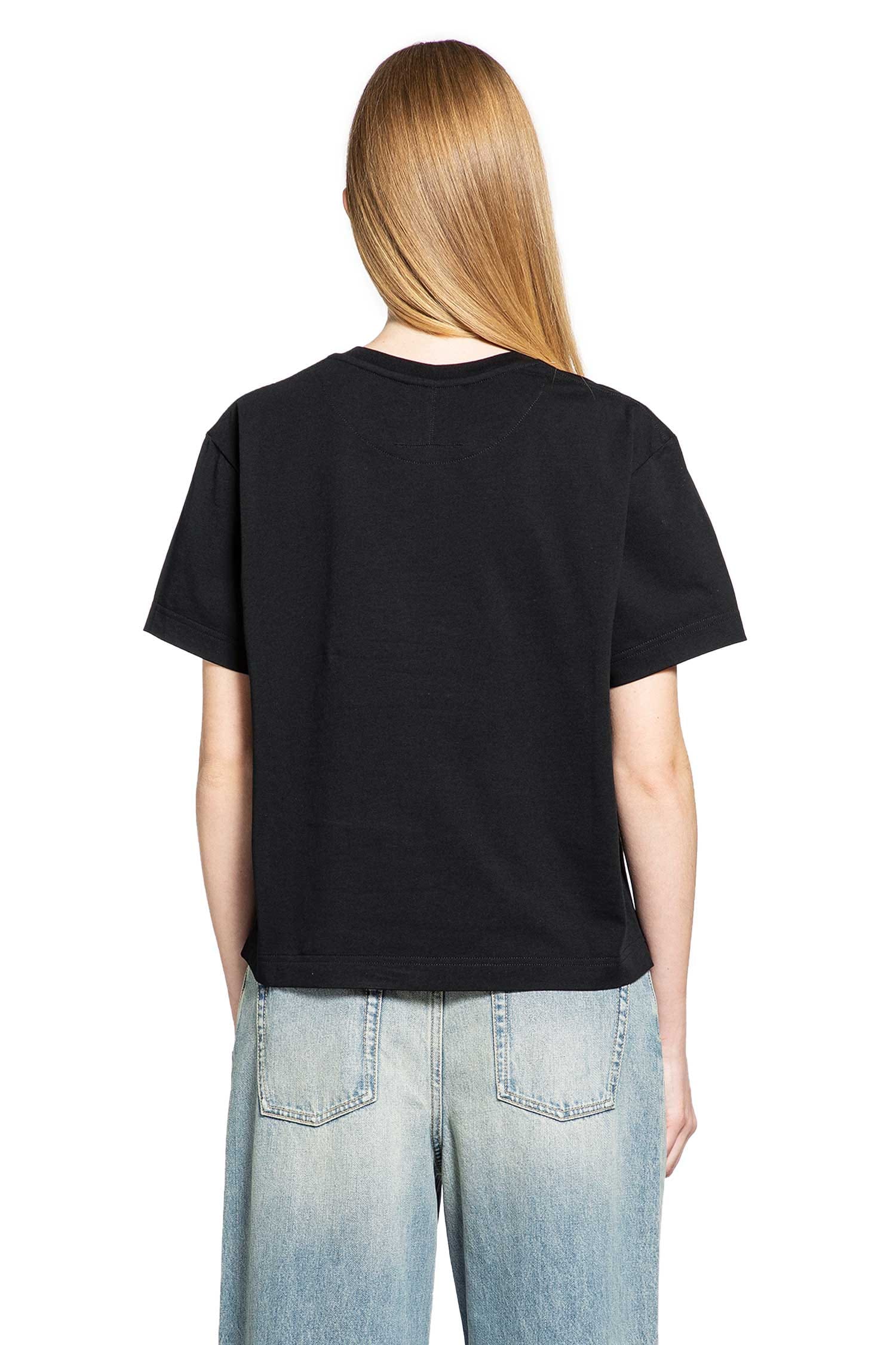 MCQUEEN Boxy Velvet Logo Tee