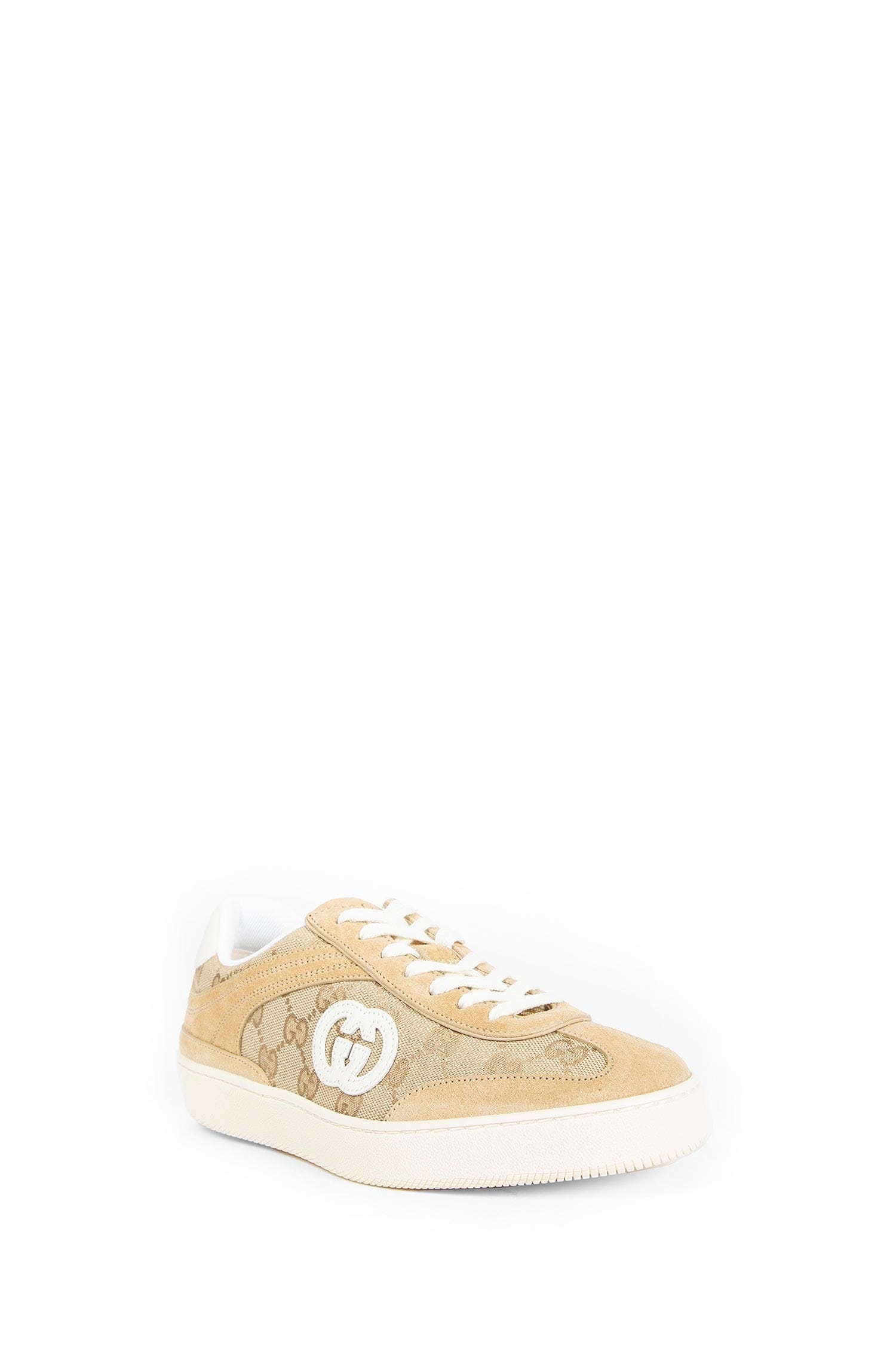 Gucci Canvas and Leather Sneakers
