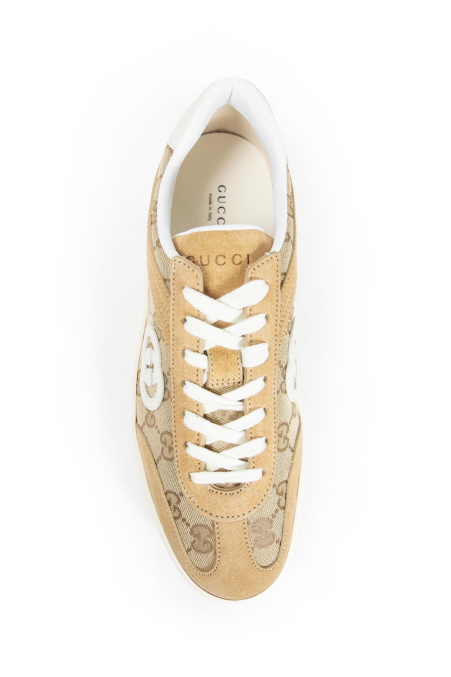 Gucci Canvas and Leather Sneakers
