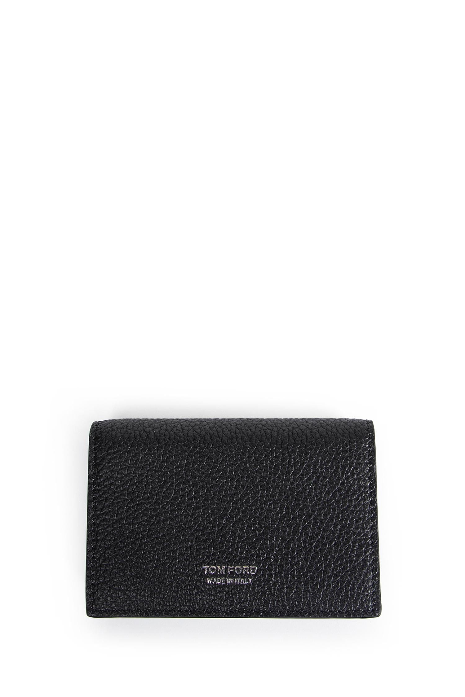 TOM FORD Small Grain Leather Folding Cardholder