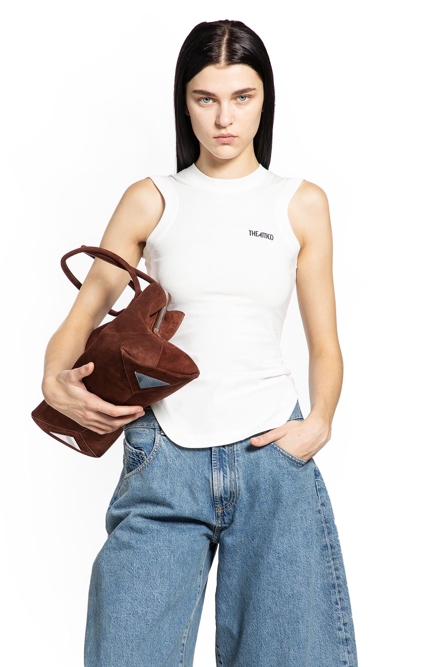 The Attico Light Jersey Tank Top