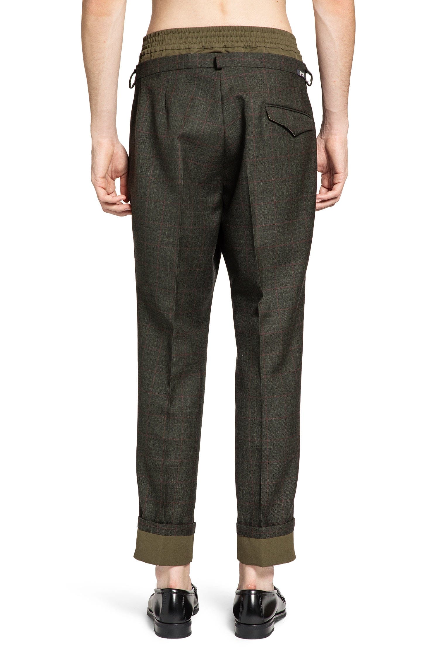 Prada Check Wool Trousers